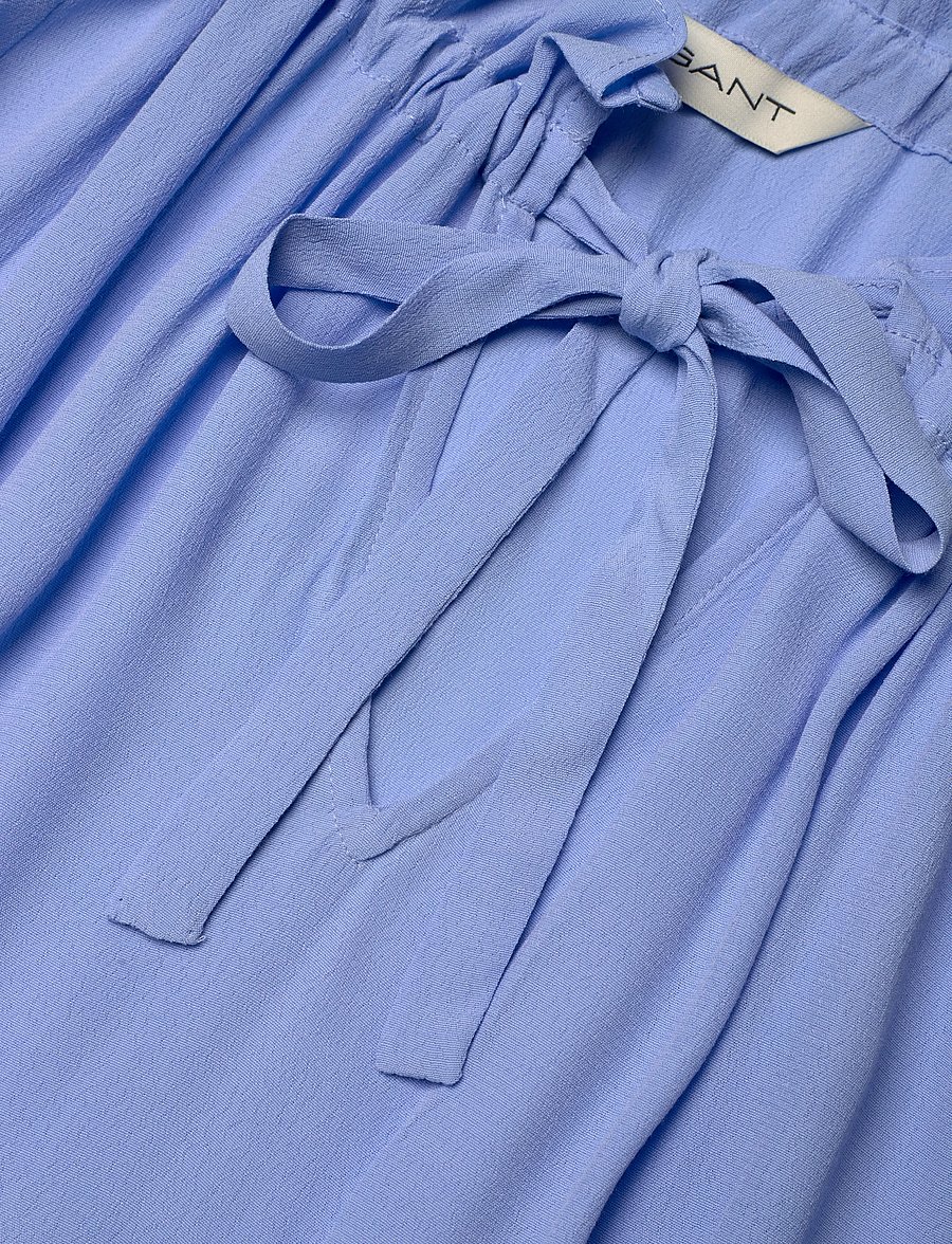 Gant - CAP SLEEVE MIDI DRESS - sommarklänningar - hydrangea blue - 5