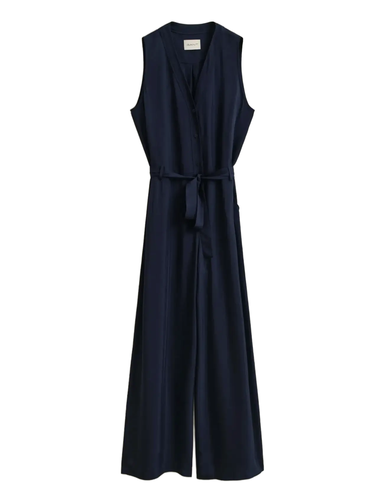 Gant FLUID TWILL BELTED JUMPSUIT - Jumpsuits - EVENING BLUE / navy