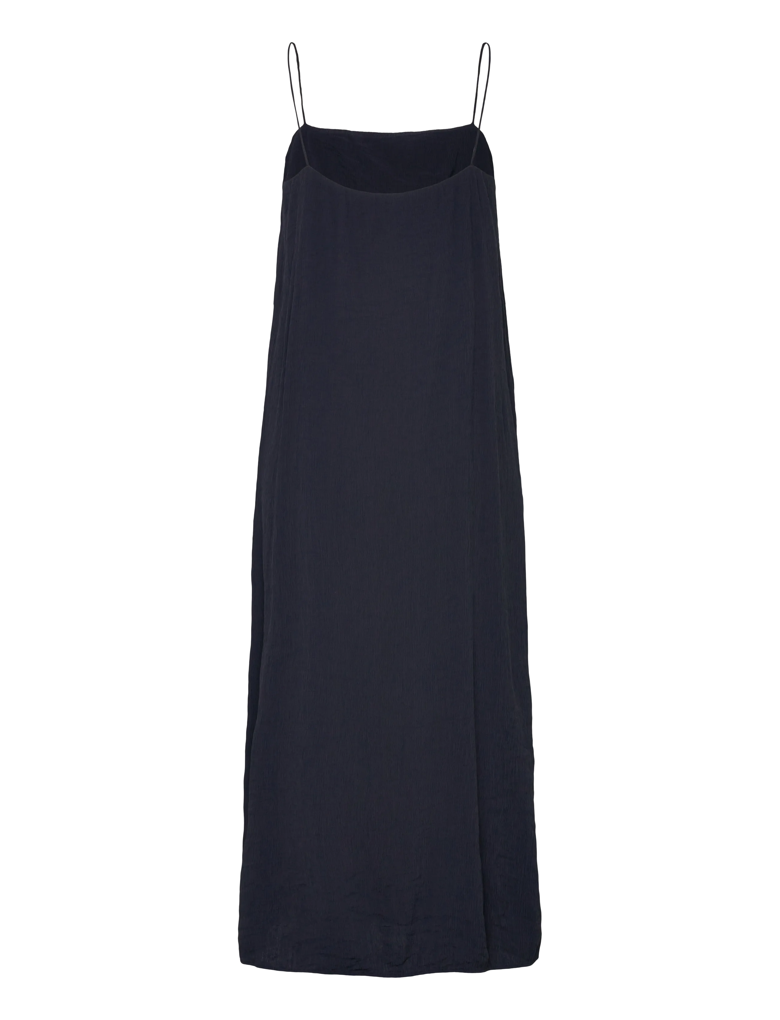 Gant - CRINKLED STRAP MIDI DRESS - robes moulantes - evening blue - 2