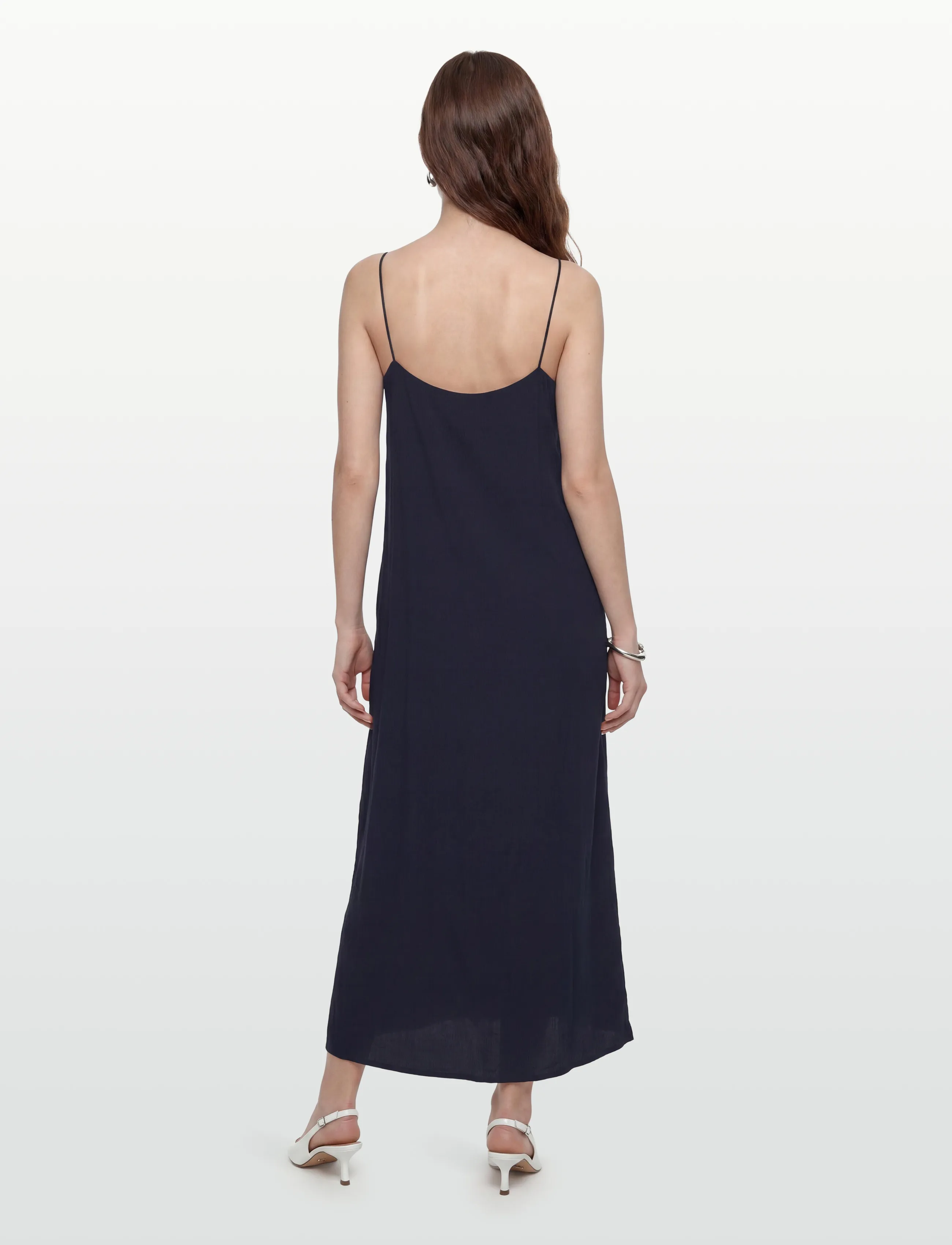 Gant - CRINKLED STRAP MIDI DRESS - robes moulantes - evening blue - 4