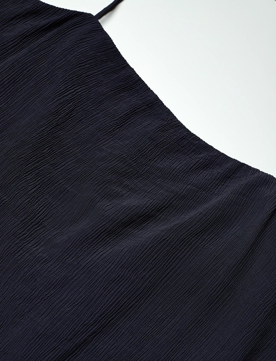 Gant - CRINKLED STRAP MIDI DRESS - schlupfkleider - evening blue - 5