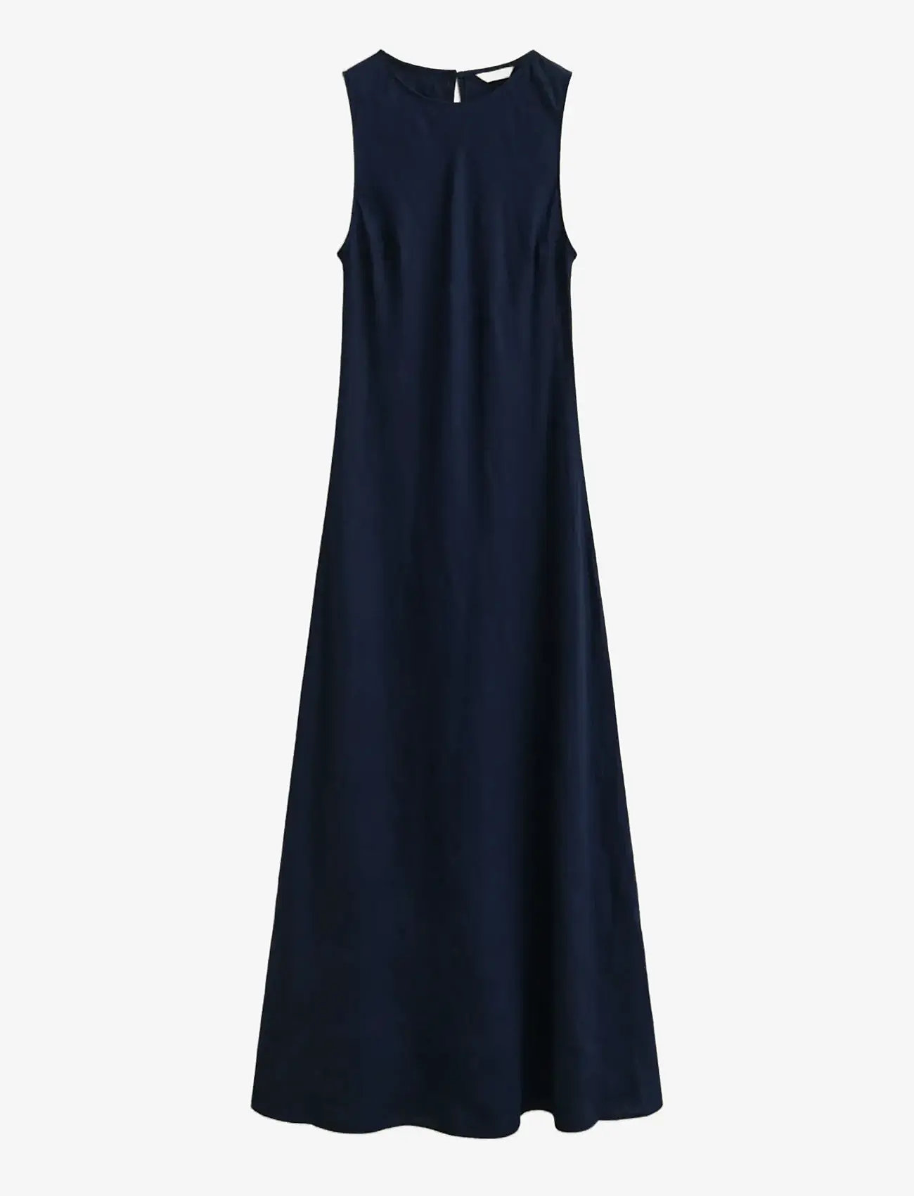 GANT - LINEN BIAS CUT MIDI DRESS - maxi kjoler - evening blue - 1