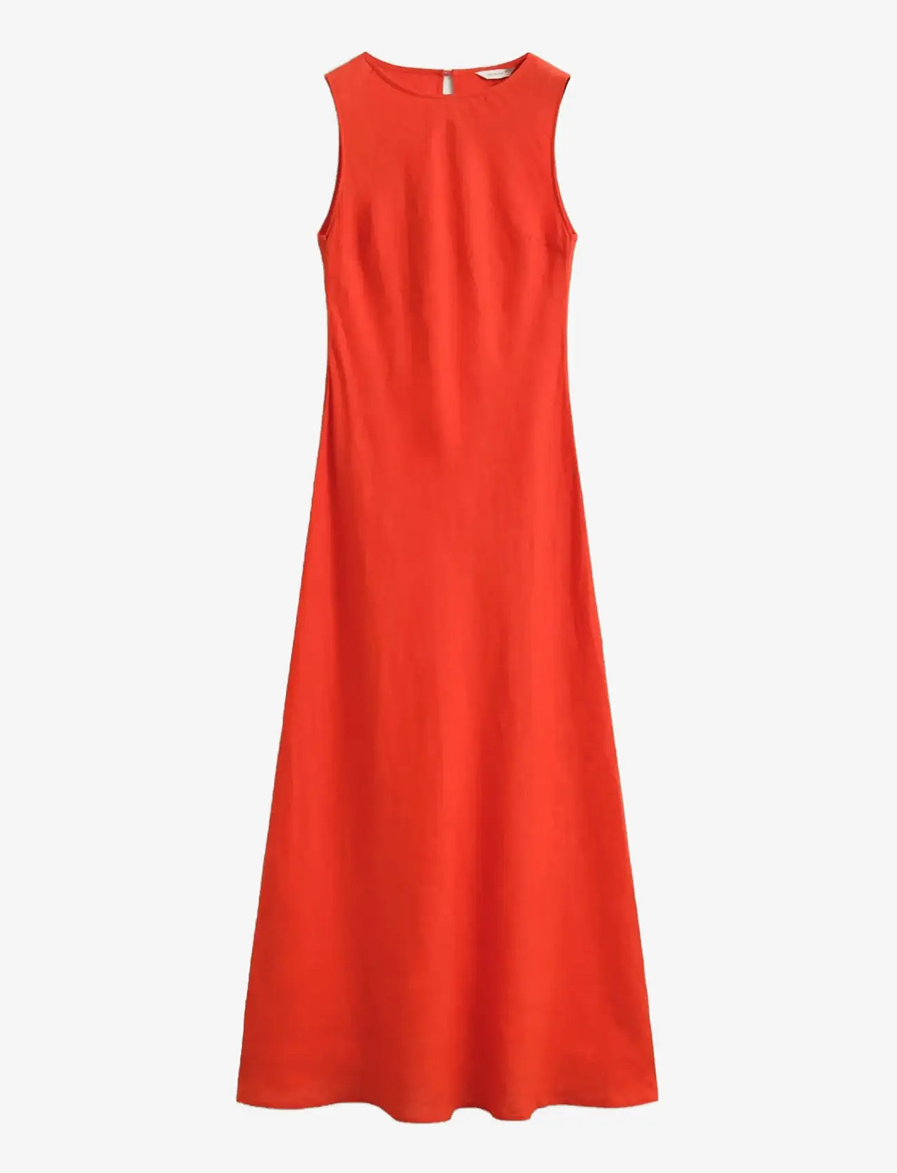 GANT - LINEN BIAS CUT MIDI DRESS - maksikleidid - perfect red - 1