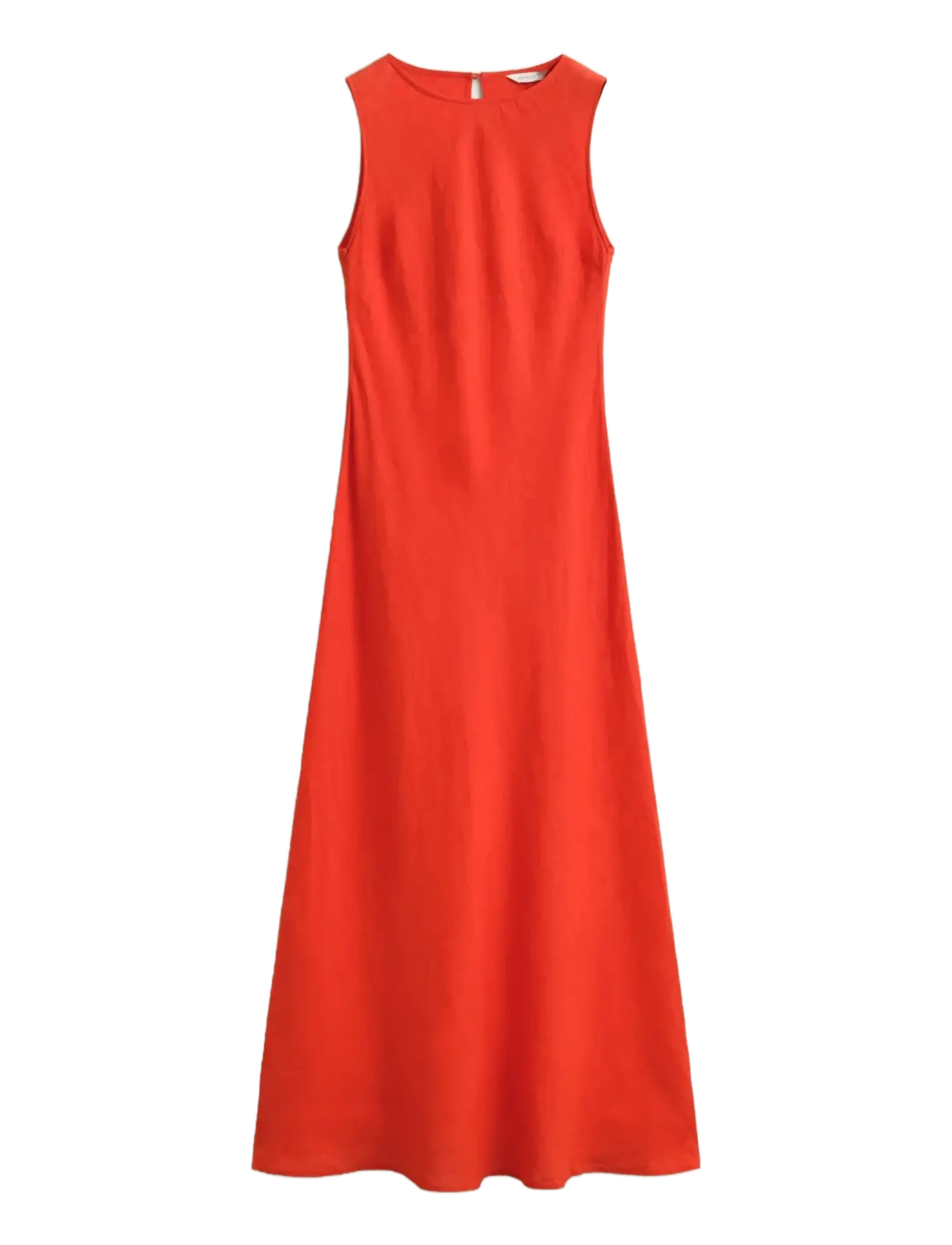 Gant LINEN BIAS CUT MIDI DRESS - Kjoler - PERFECT RED / red