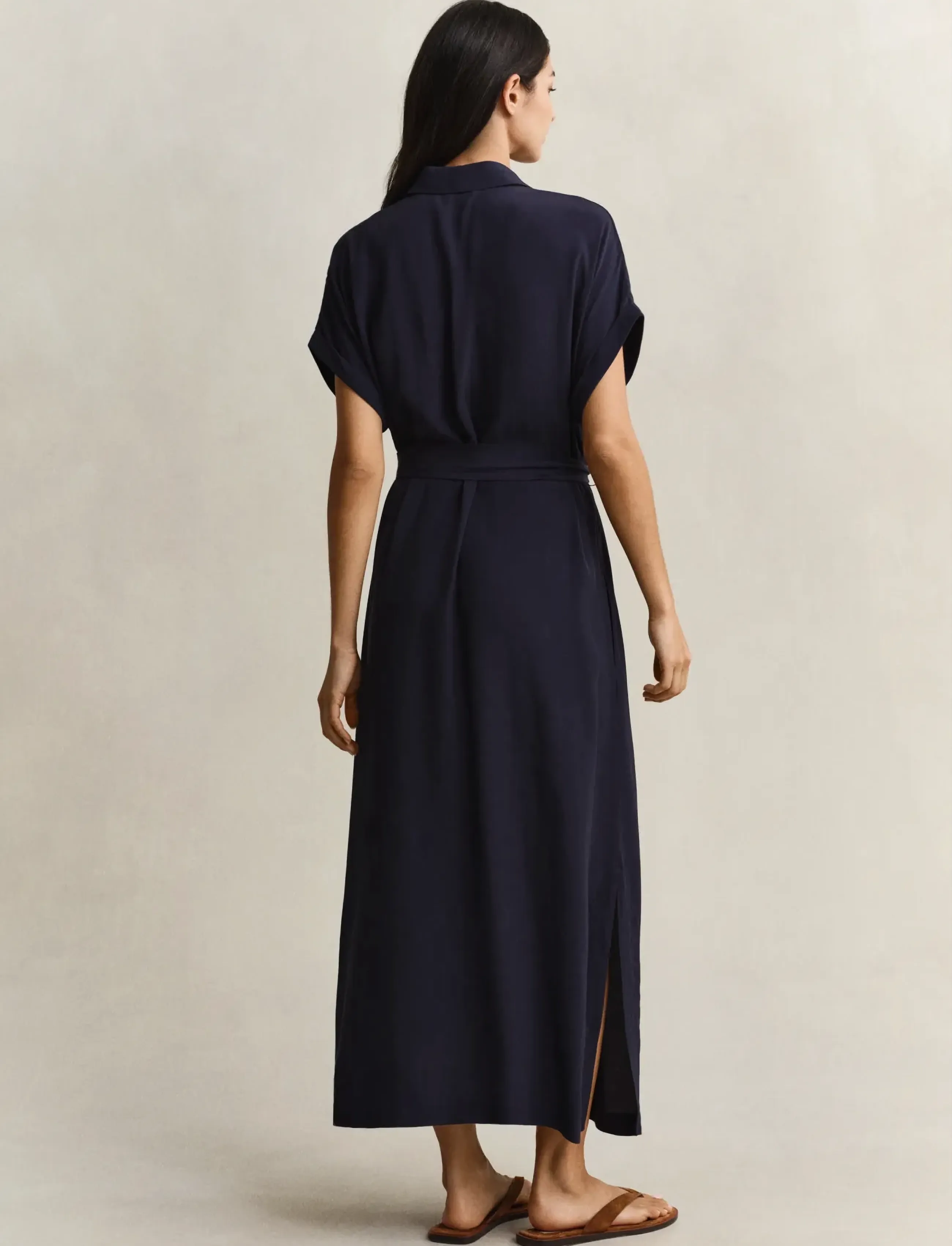 Gant - CAP SLEEVE SHIRT DRESS - evening blue - 2
