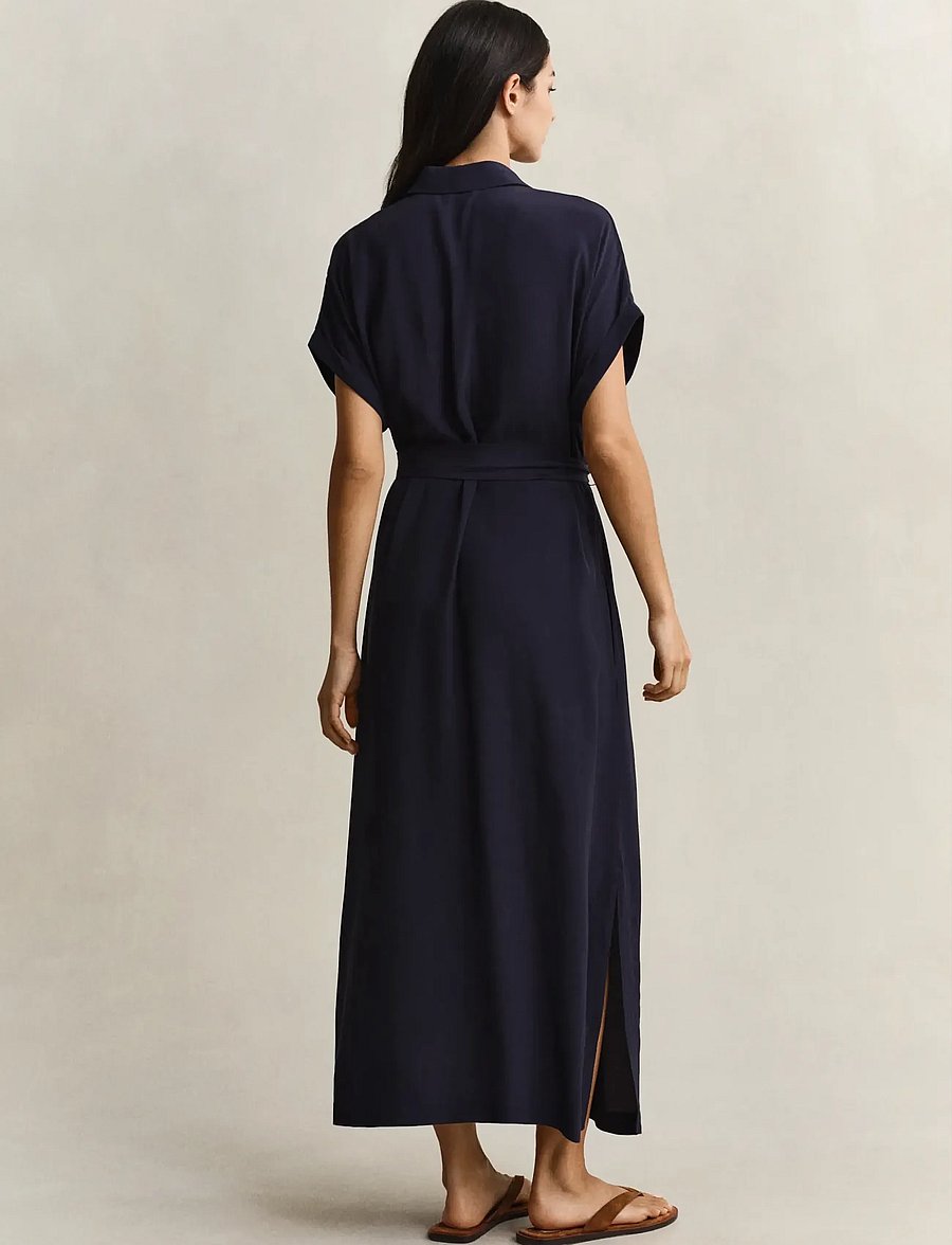 Gant - CAP SLEEVE SHIRT DRESS - shirt dresses - evening blue - 2
