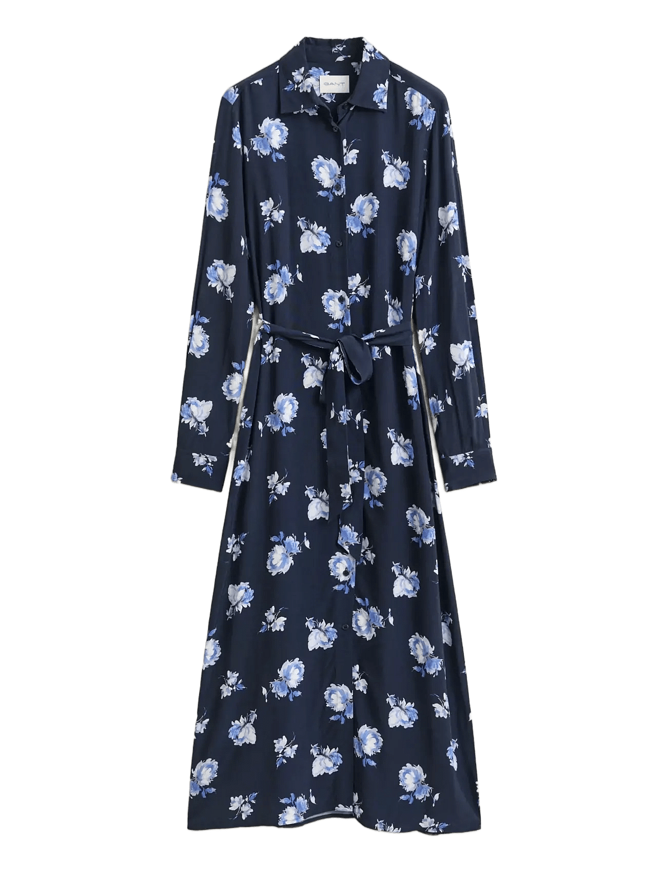 Gant | Floral Printed Fluid Shirt Dress | 34