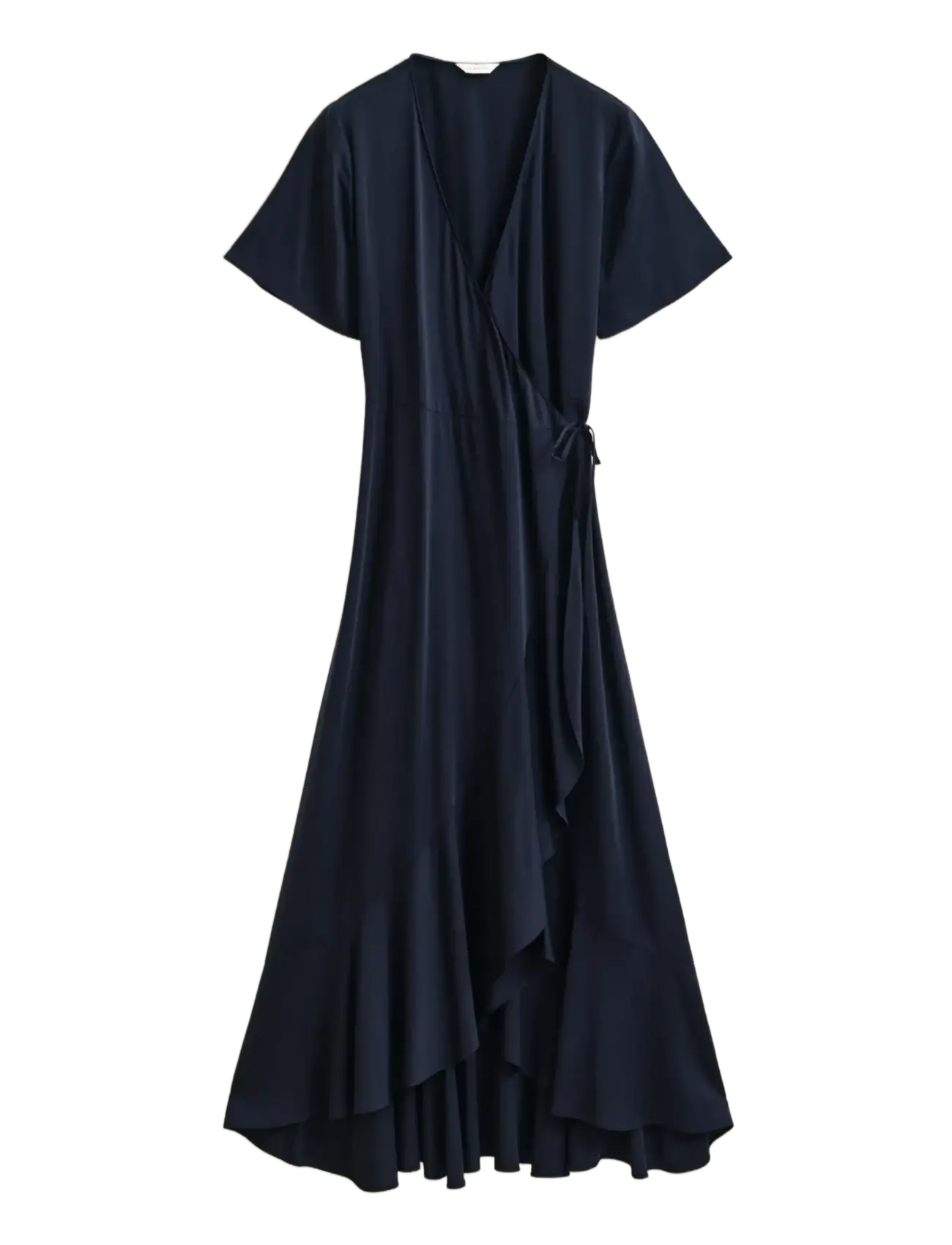 GANT Wrap Ss Frill Kleid Navy - 36 - Damen