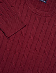 GANT - STRETCH COTTON CABLE DRESS - bodycon kleitas - cabernet red - 2