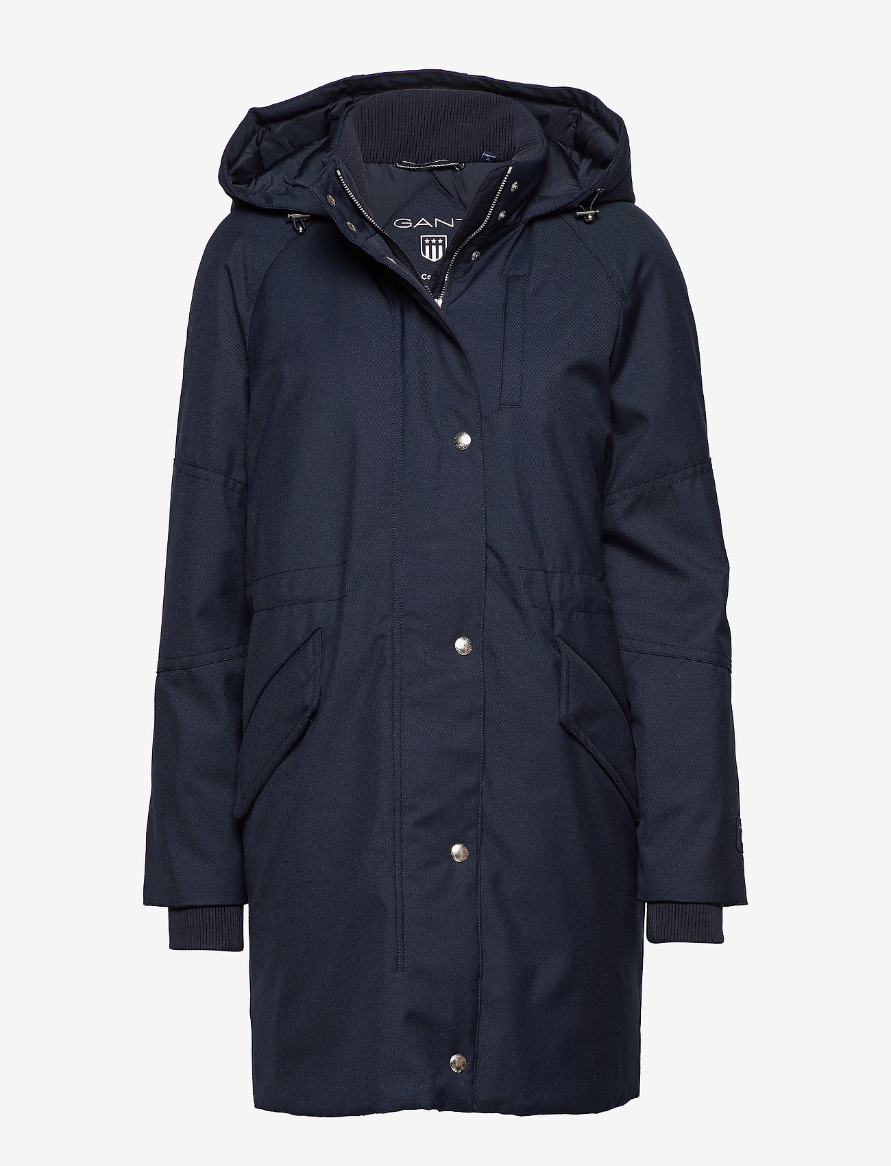 O1. TECHNICAL WOOL DOWN PARKA - MARINE