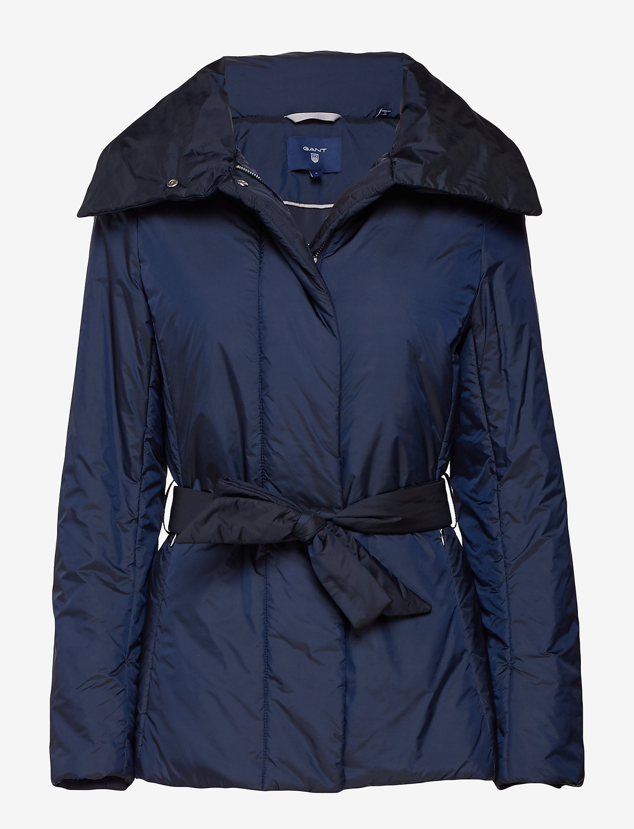 GANT - O1. PADDED BELTED JACKET - evening blue - 0