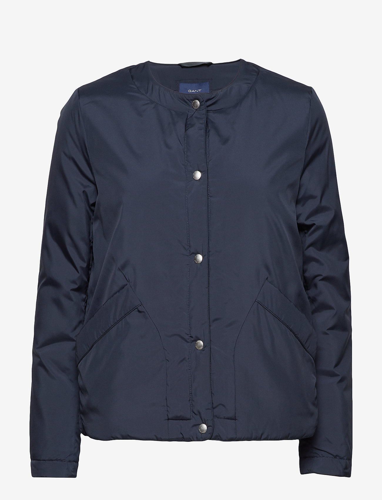 GANT - O2. COLLARLESS PADDED JACKET - marine - 0