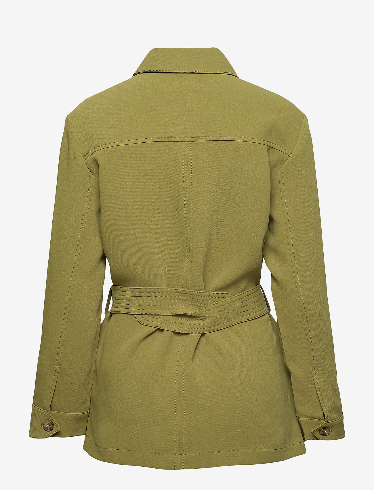 GANT - D1. FLUID BELTED JACKET - olive green - 2