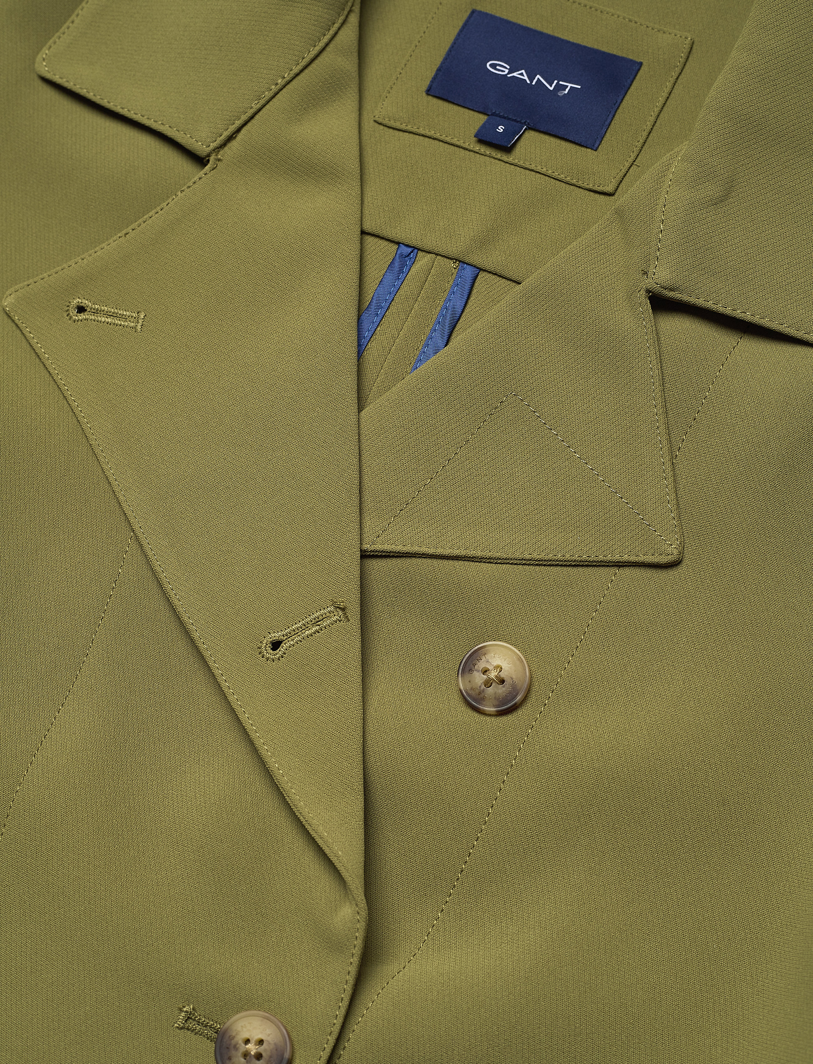 GANT - D1. FLUID BELTED JACKET - olive green - 3