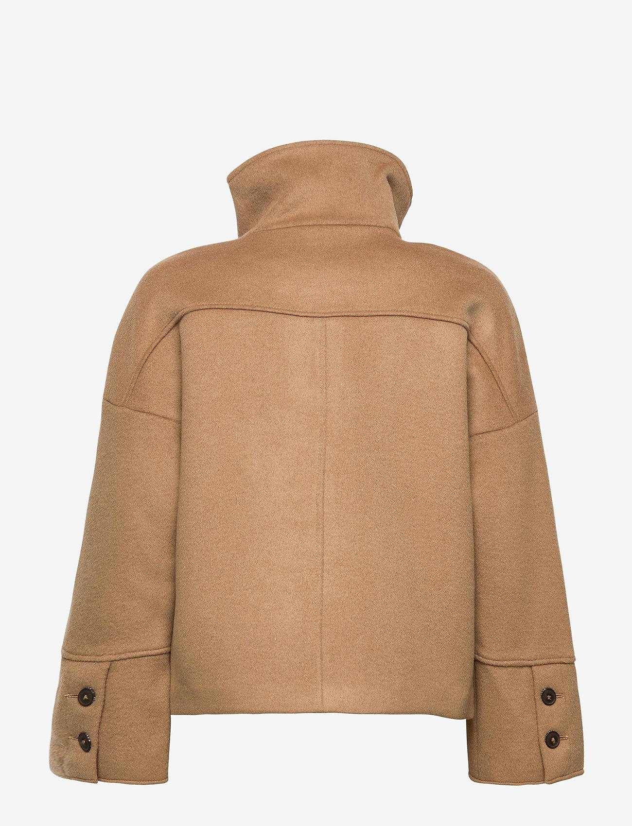 GANT - D1. WOOL BLEND CROPPED JACKET - warm khaki - 2