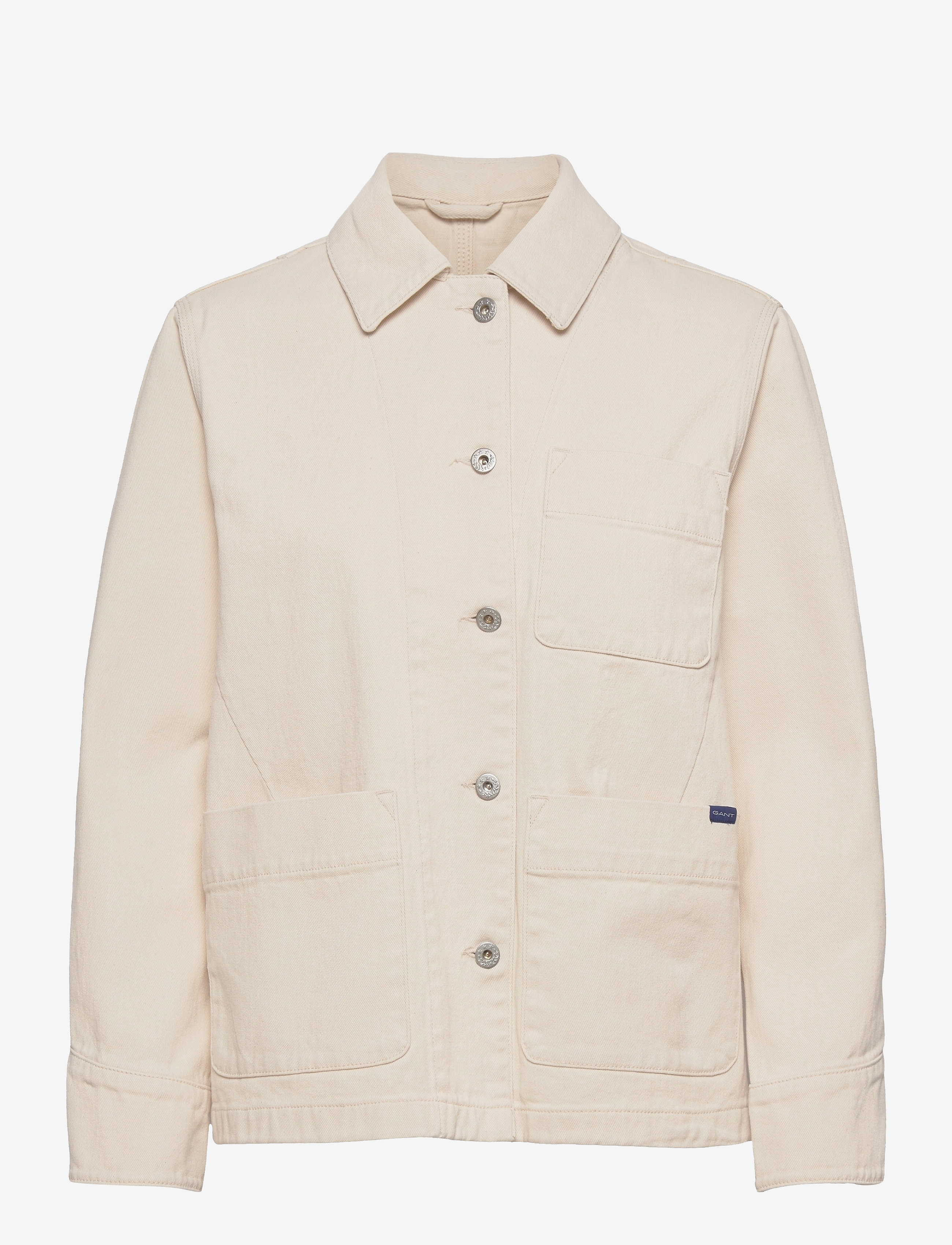 GANT - D1. COTTON SHIRT JACKET - eggshell - 0