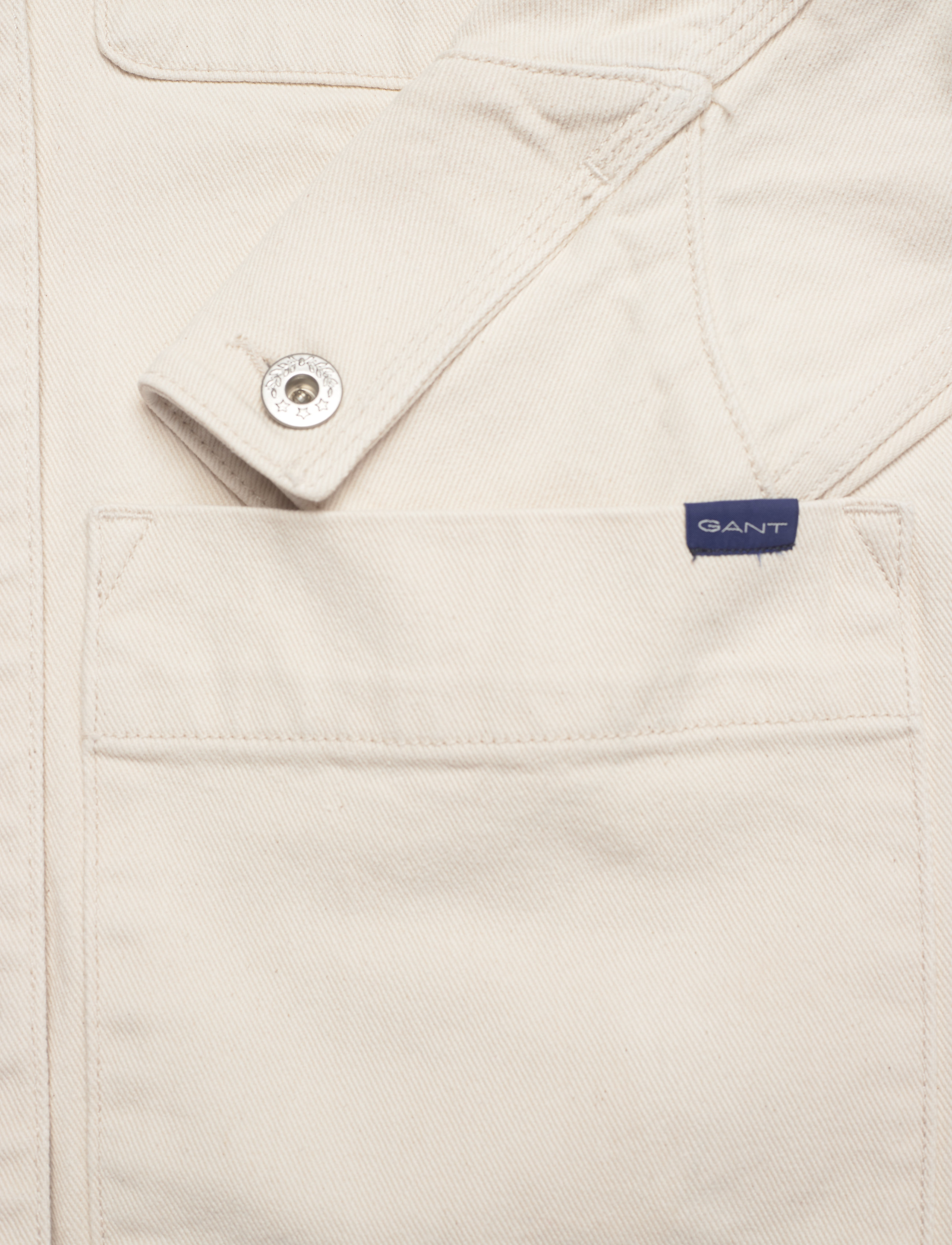 GANT - D1. COTTON SHIRT JACKET - eggshell - 3