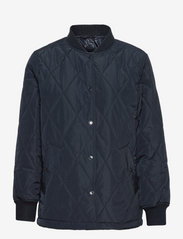 D2. QUILTED COACH JACKET - EVENING BLUE