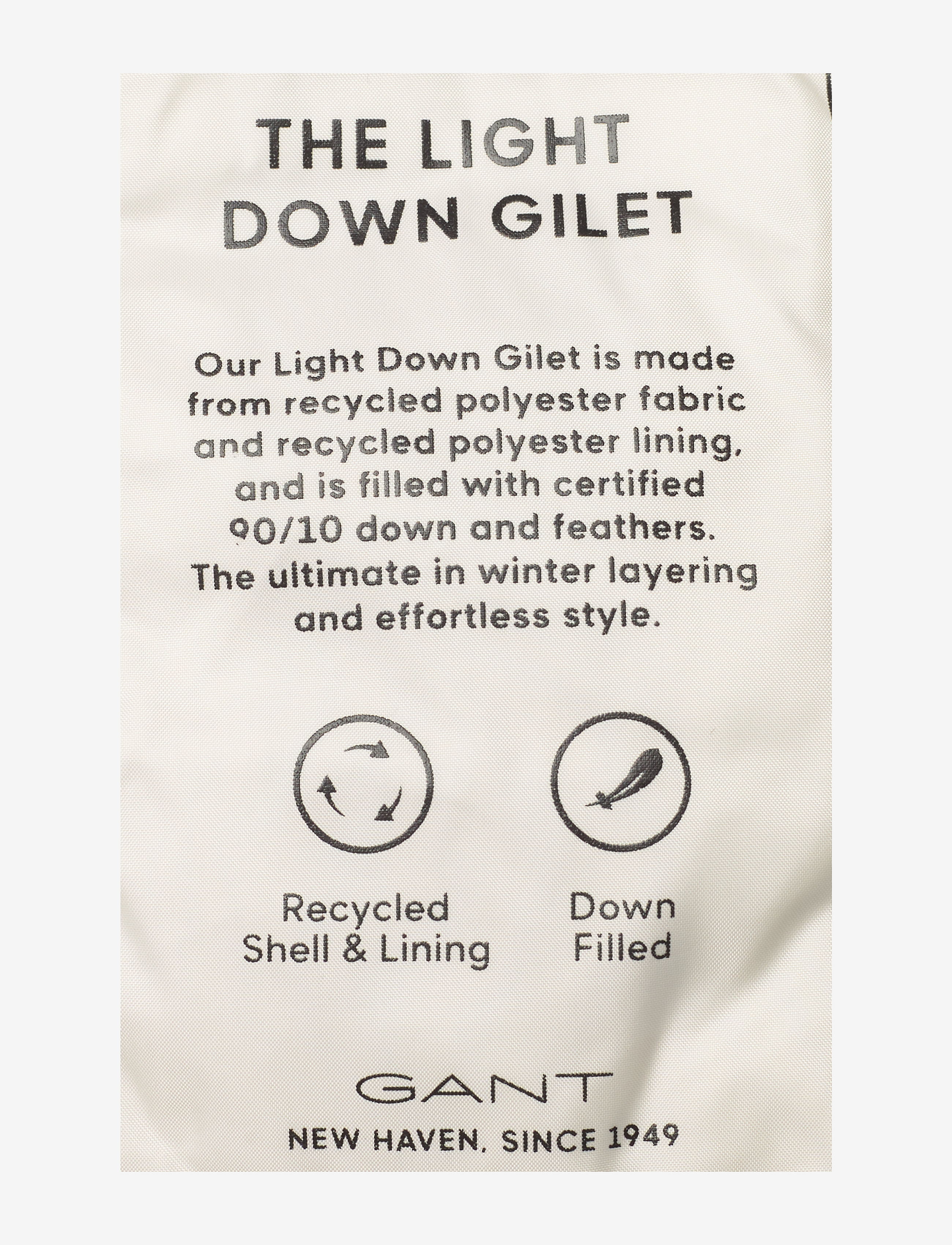 GANT - LIGHT DOWN GILET - cream - 5