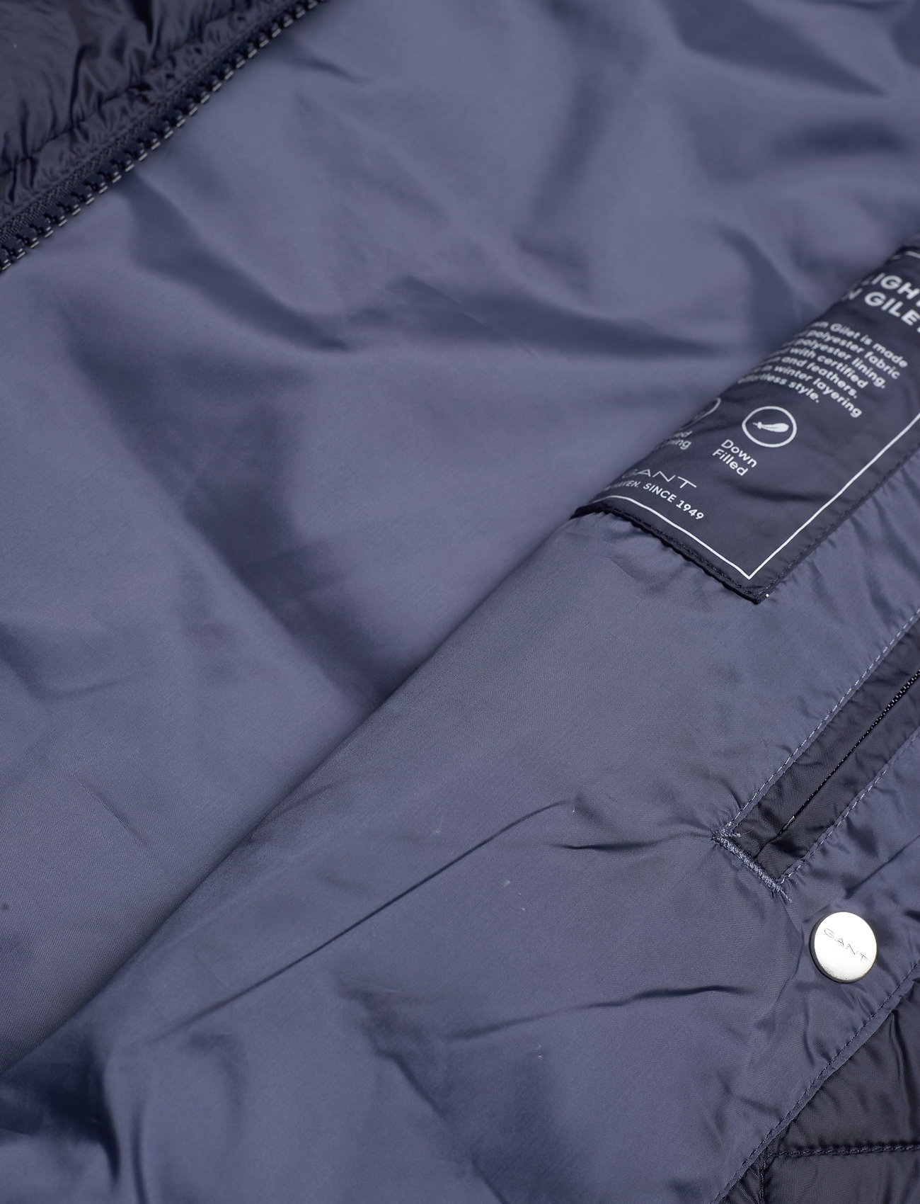 GANT - LIGHT DOWN GILET - evening blue - 5