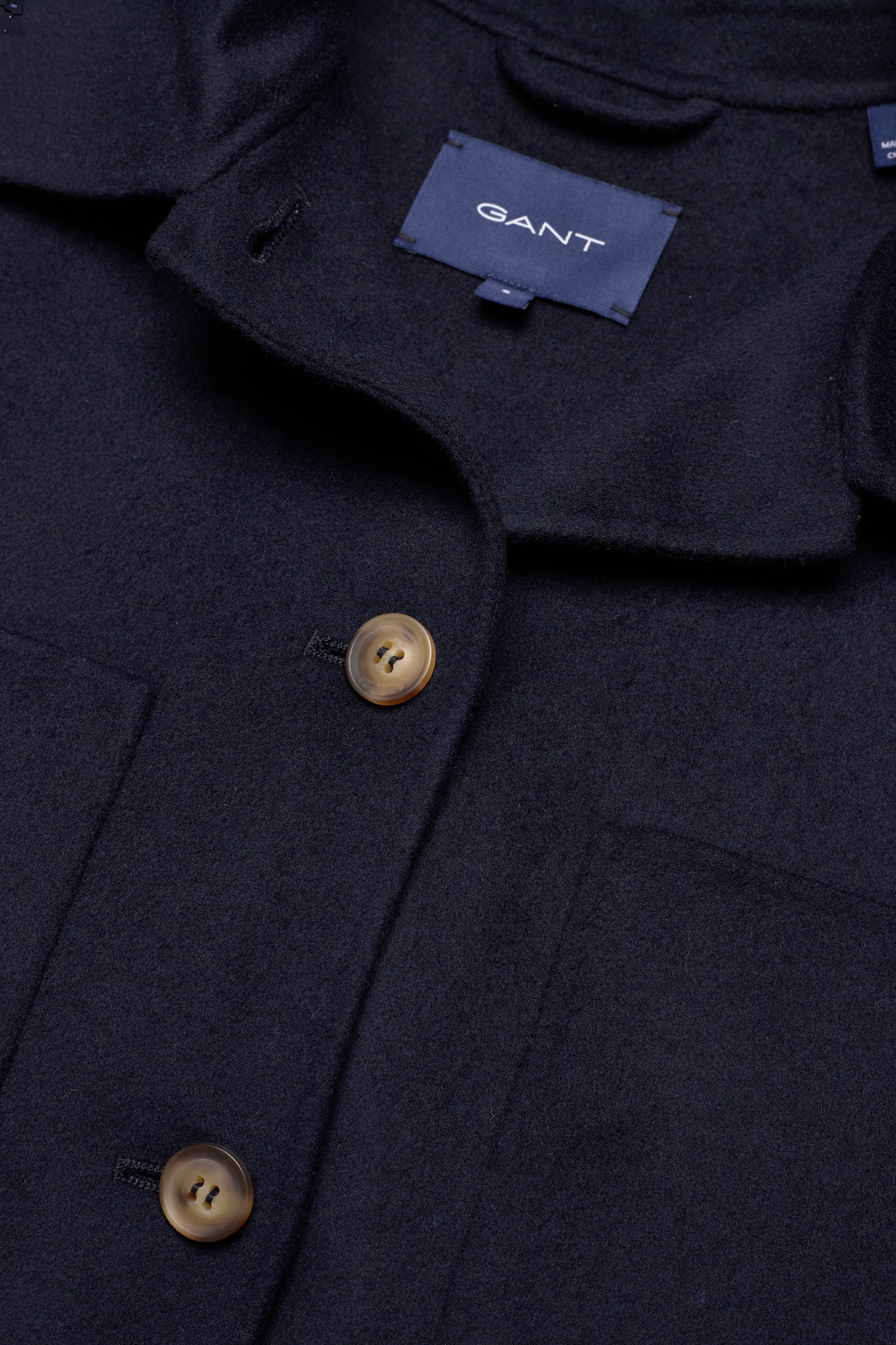 GANT - D2. HANDSTITCHED SHIRT JACKET - evening blue - 4