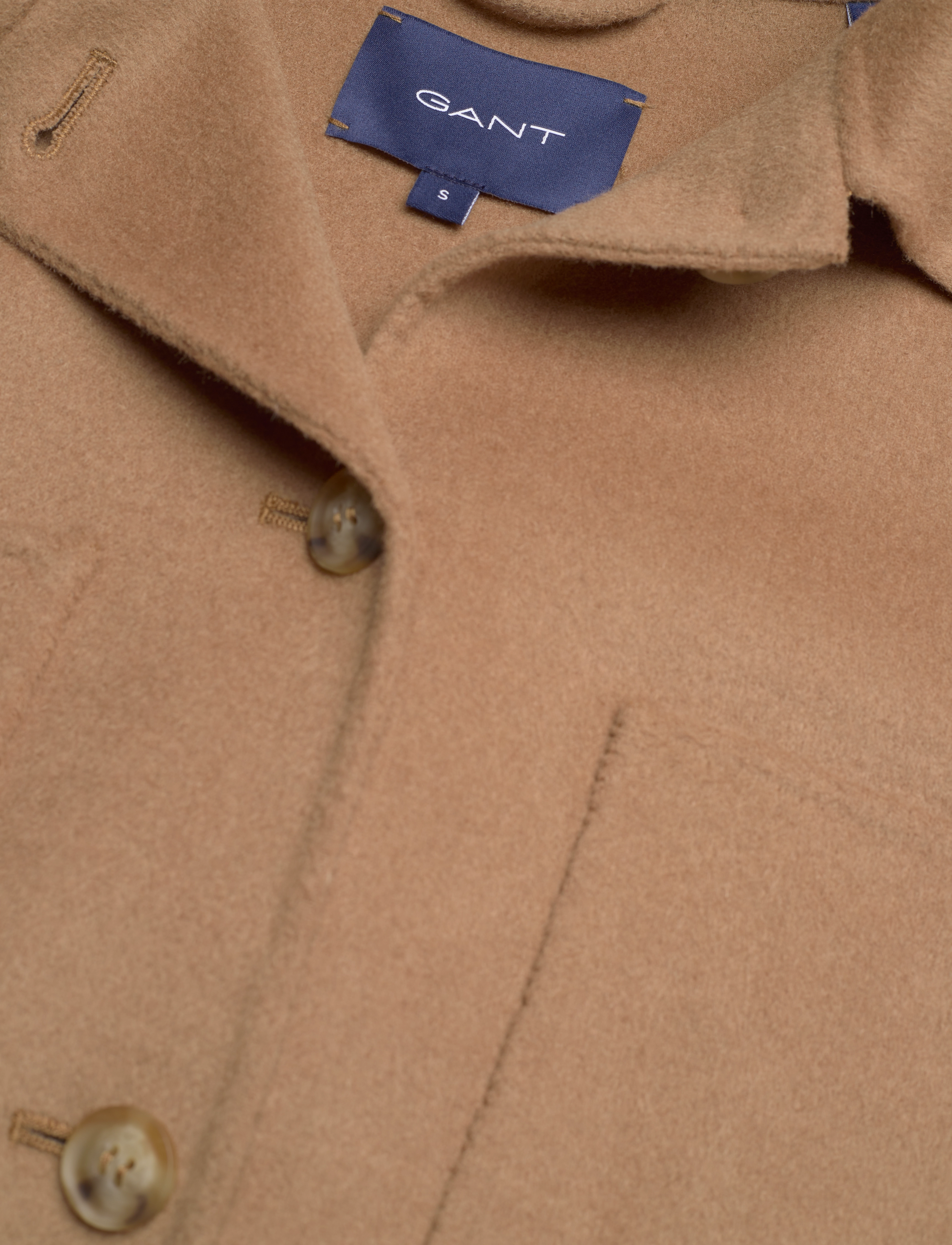 GANT - D2. HANDSTITCHED SHIRT JACKET - warm khaki - 2