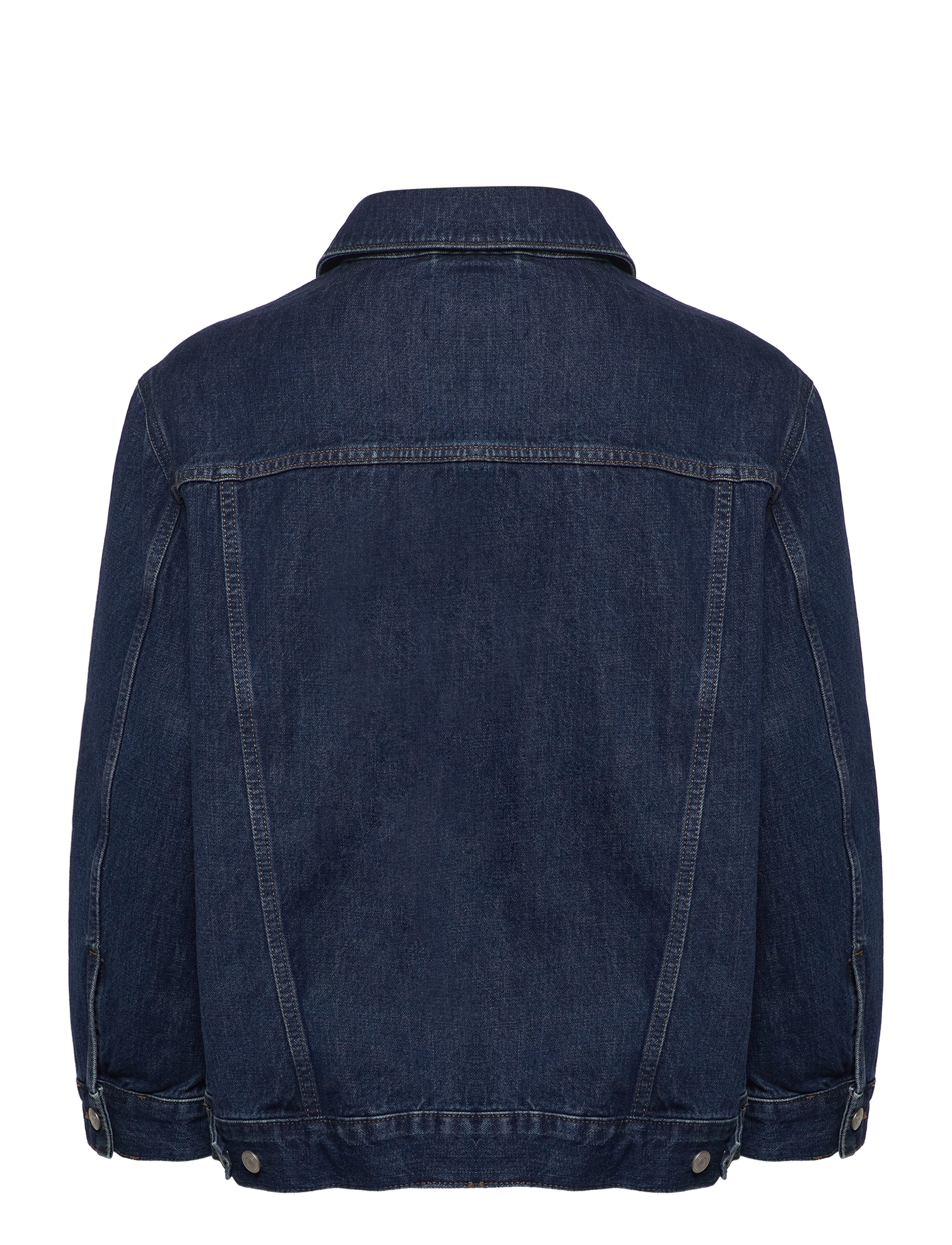 GANT - D2. OVERSIZED DENIM JACKET - dark blue worn in - 1