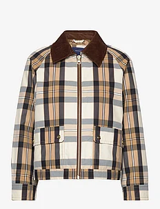 D1. CHECKED CROPPED JACKET, GANT