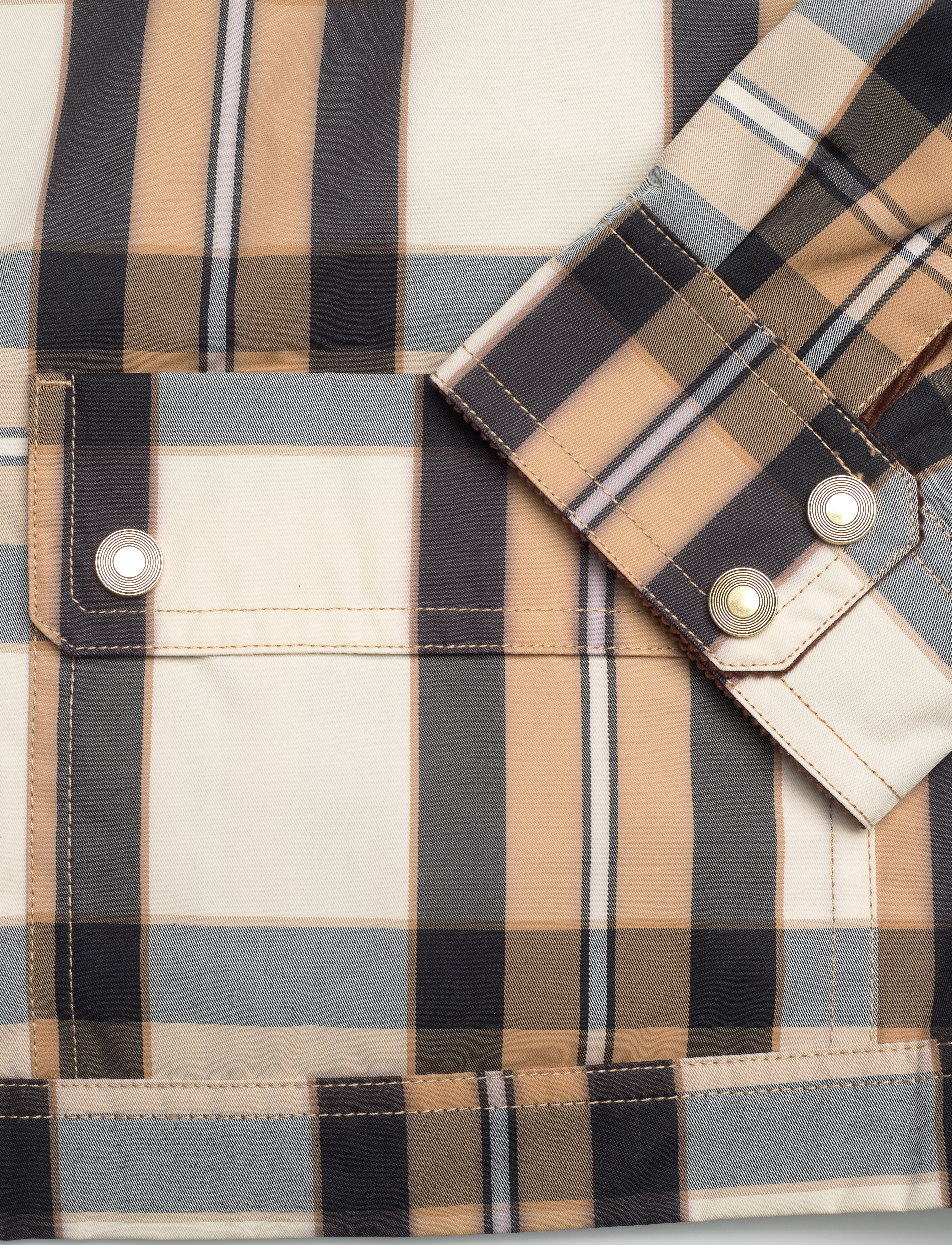 GANT - D1. CHECKED CROPPED JACKET - linen - 3