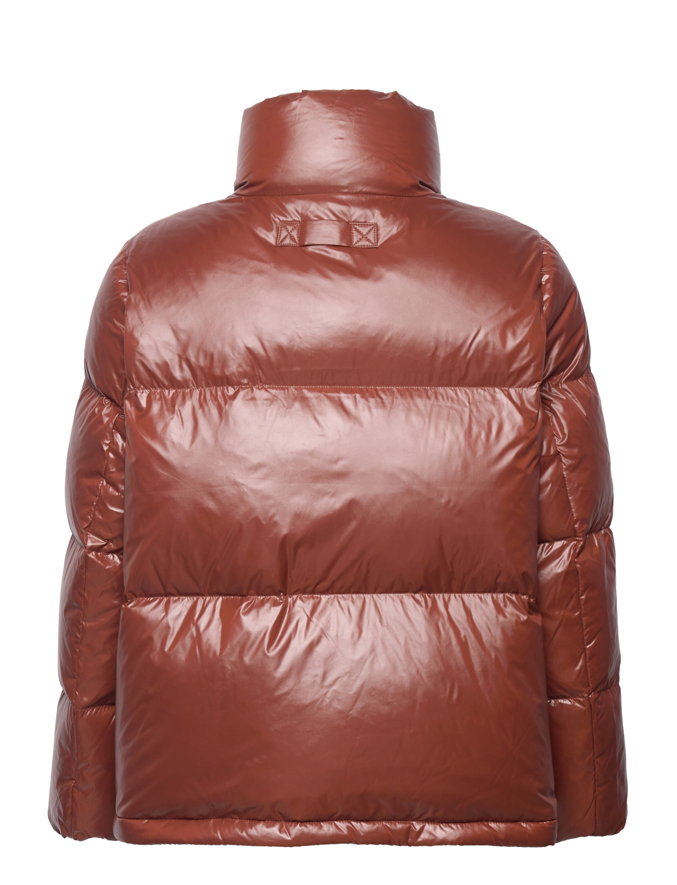 GANT - D1. CROPPED DOWN JACKET - cocoa bean - 1
