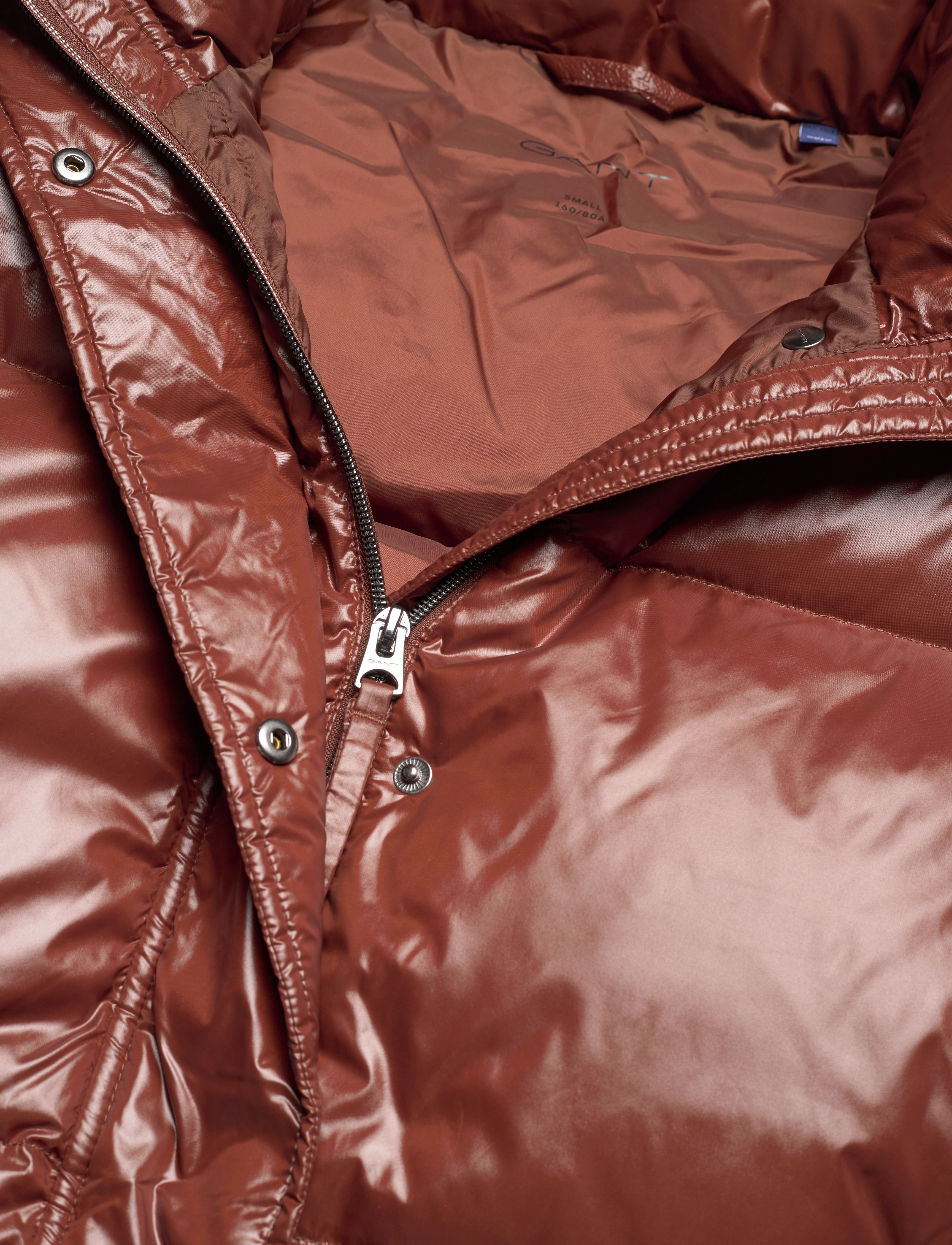 GANT - D1. CROPPED DOWN JACKET - cocoa bean - 3