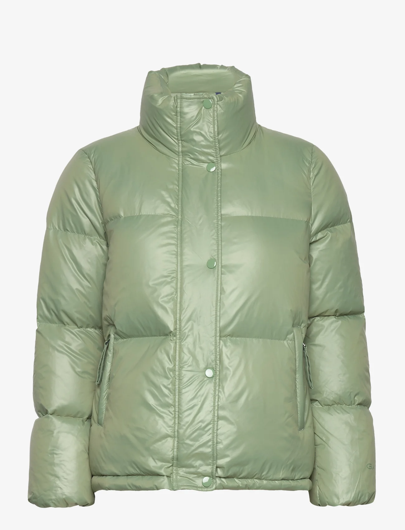 GANT - D1. CROPPED DOWN JACKET - winter jackets - kalamata green - 0