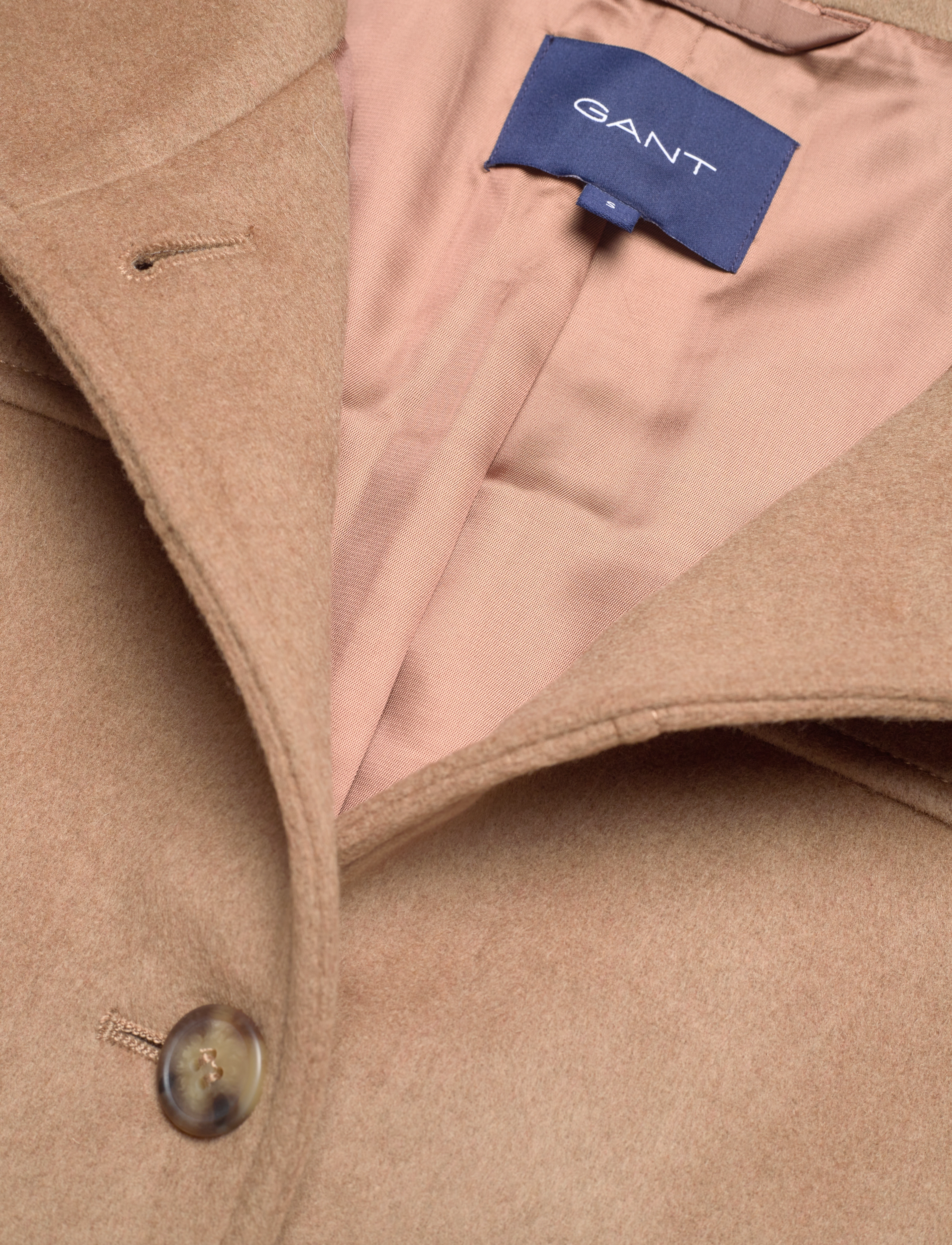 GANT - D1. WOOL BLEND CROPPED JACKET - warm khaki - 2