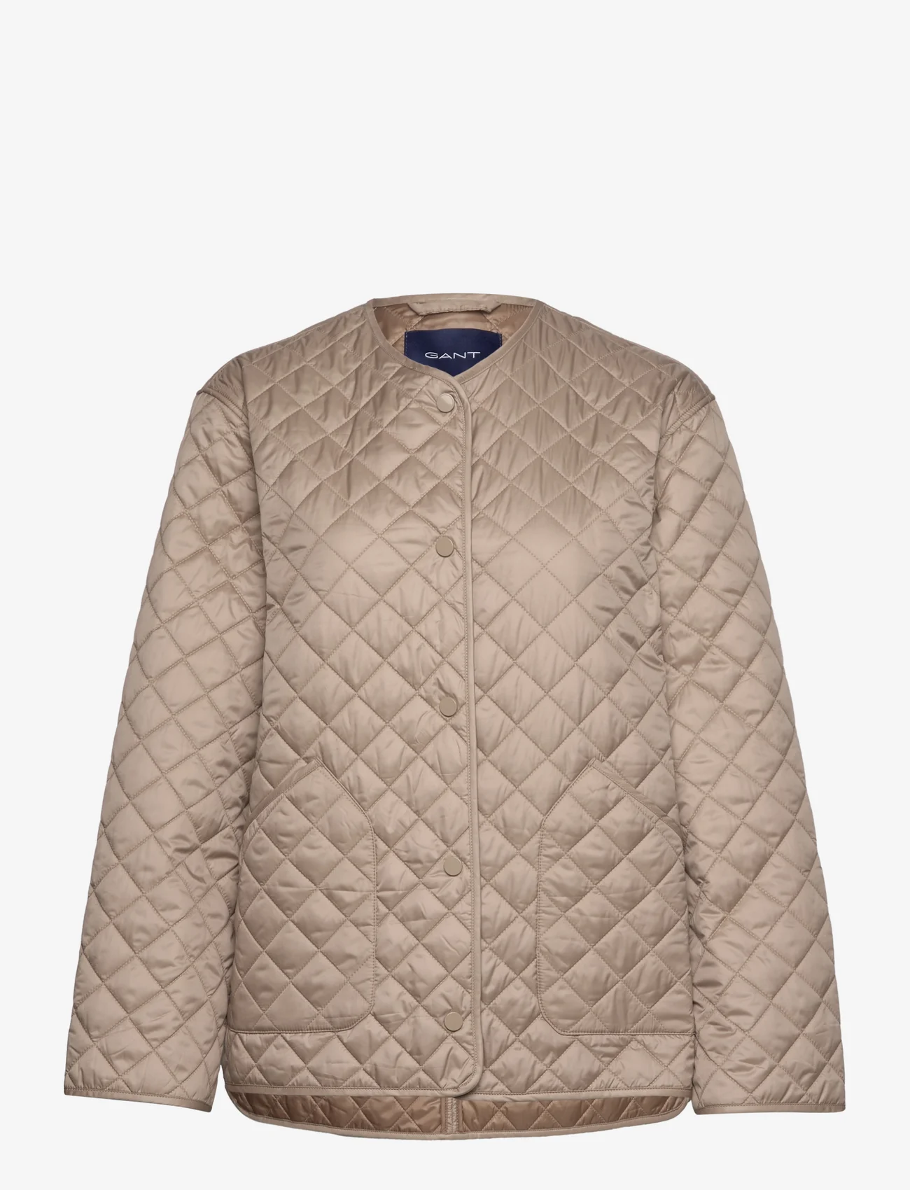 GANT - D2. QUILTED JACKET - quilted jackets - concrete beige - 0