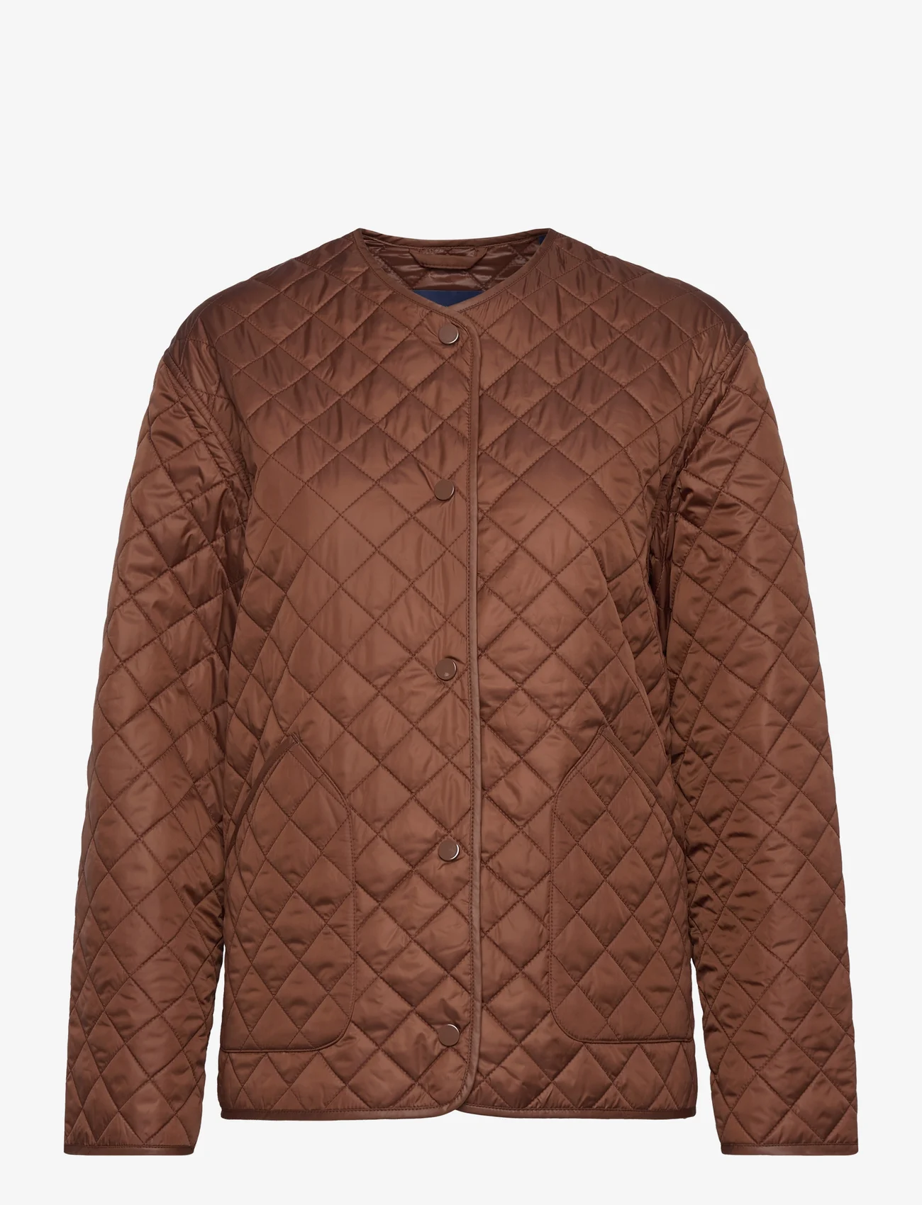 GANT - D2. QUILTED JACKET - quilted jackets - mahogany brown - 0