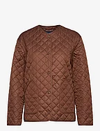 D2. QUILTED JACKET - MAHOGANY BROWN
