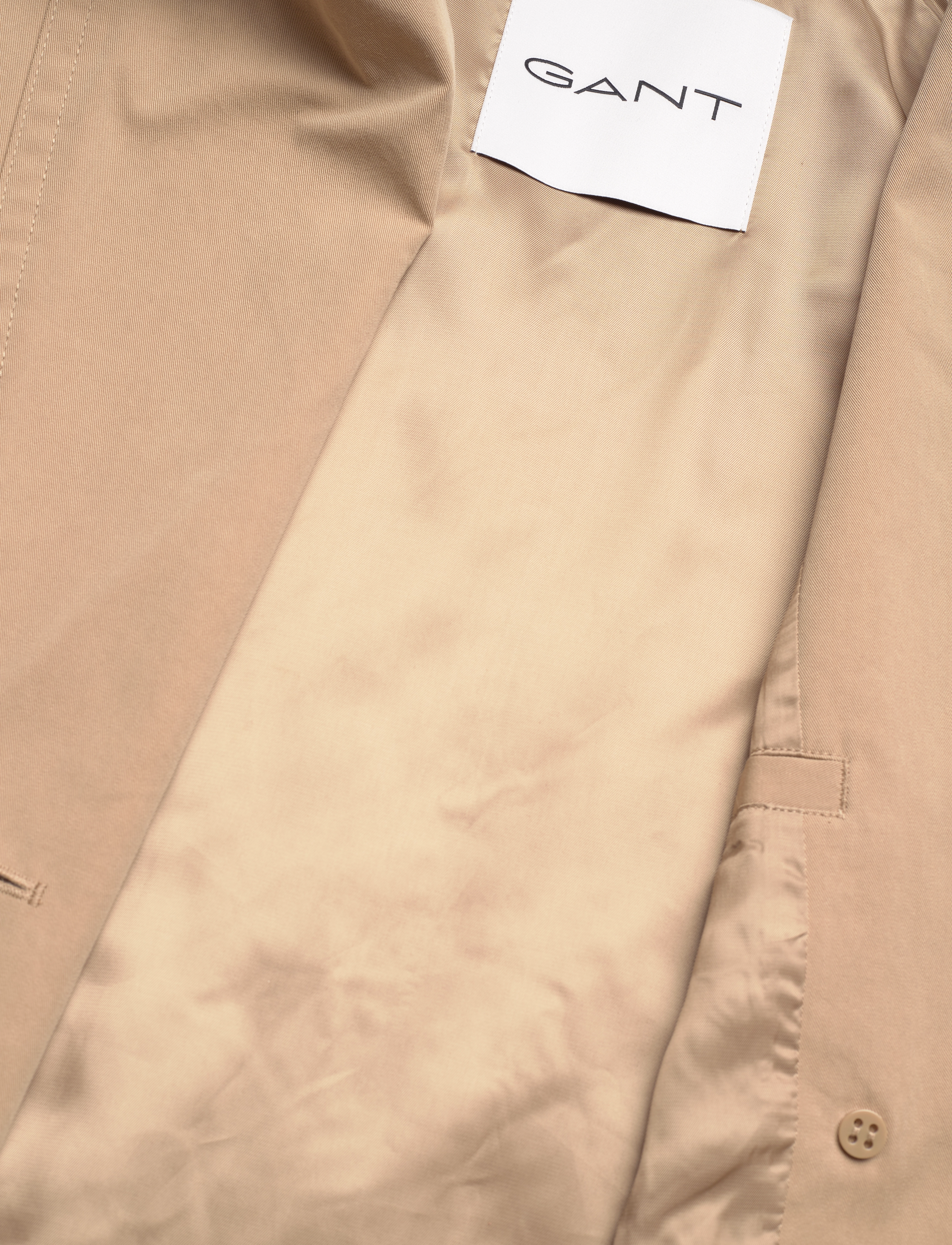 GANT - CROPPED TRENCH JACKET - dark khaki - 3