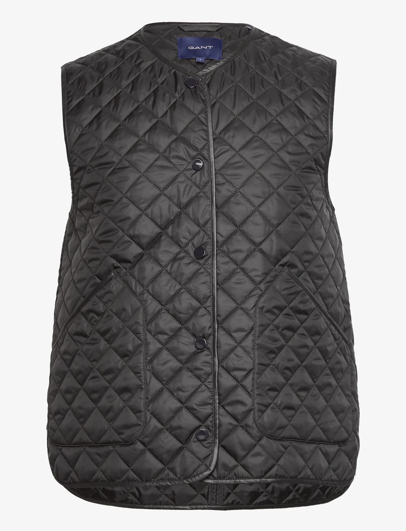 GANT - QUILTED VEST - quilted vests - ebony black - 0