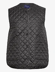 GANT - QUILTED VEST - steppwesten - ebony black - 0