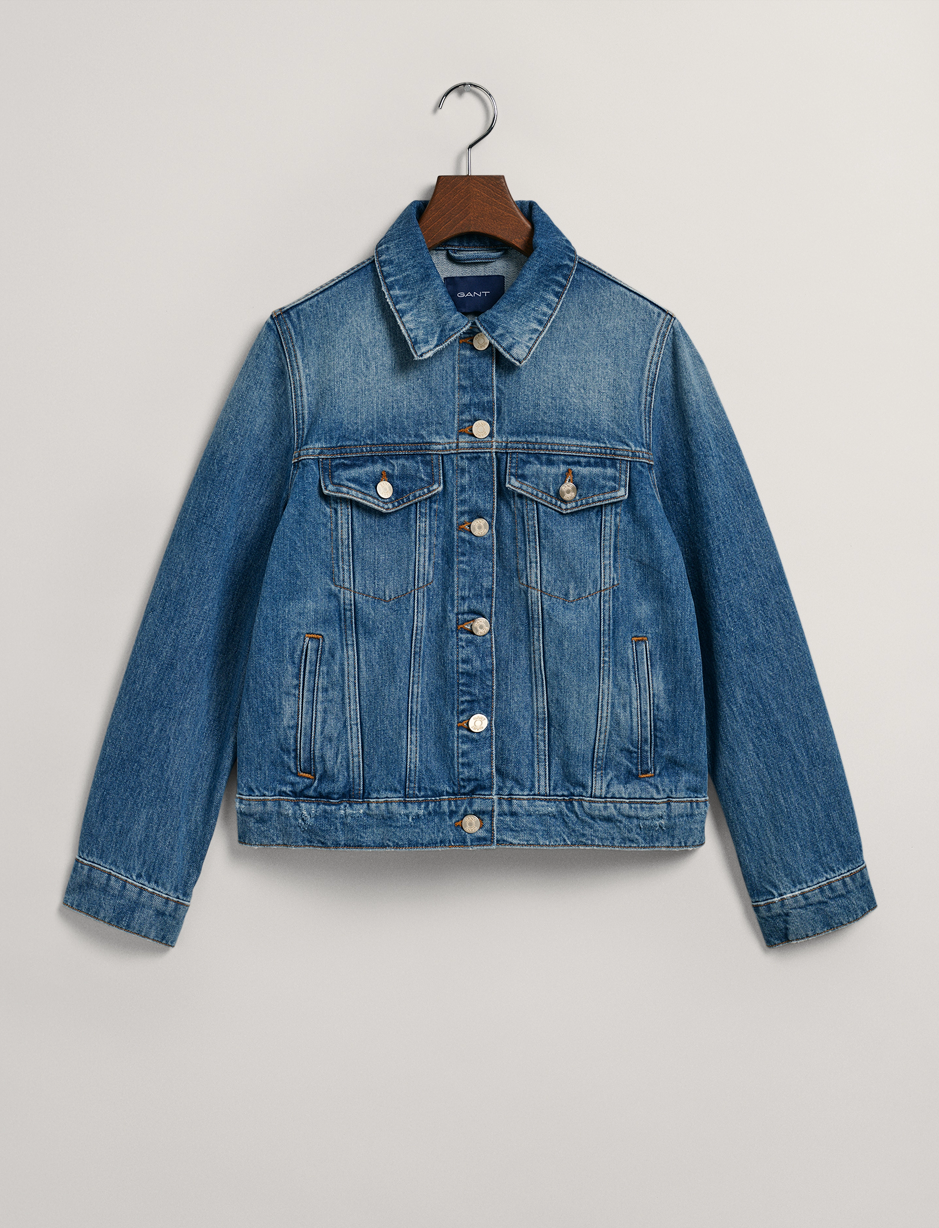 GANT - DENIM JACKET - mid blue broken in - 2