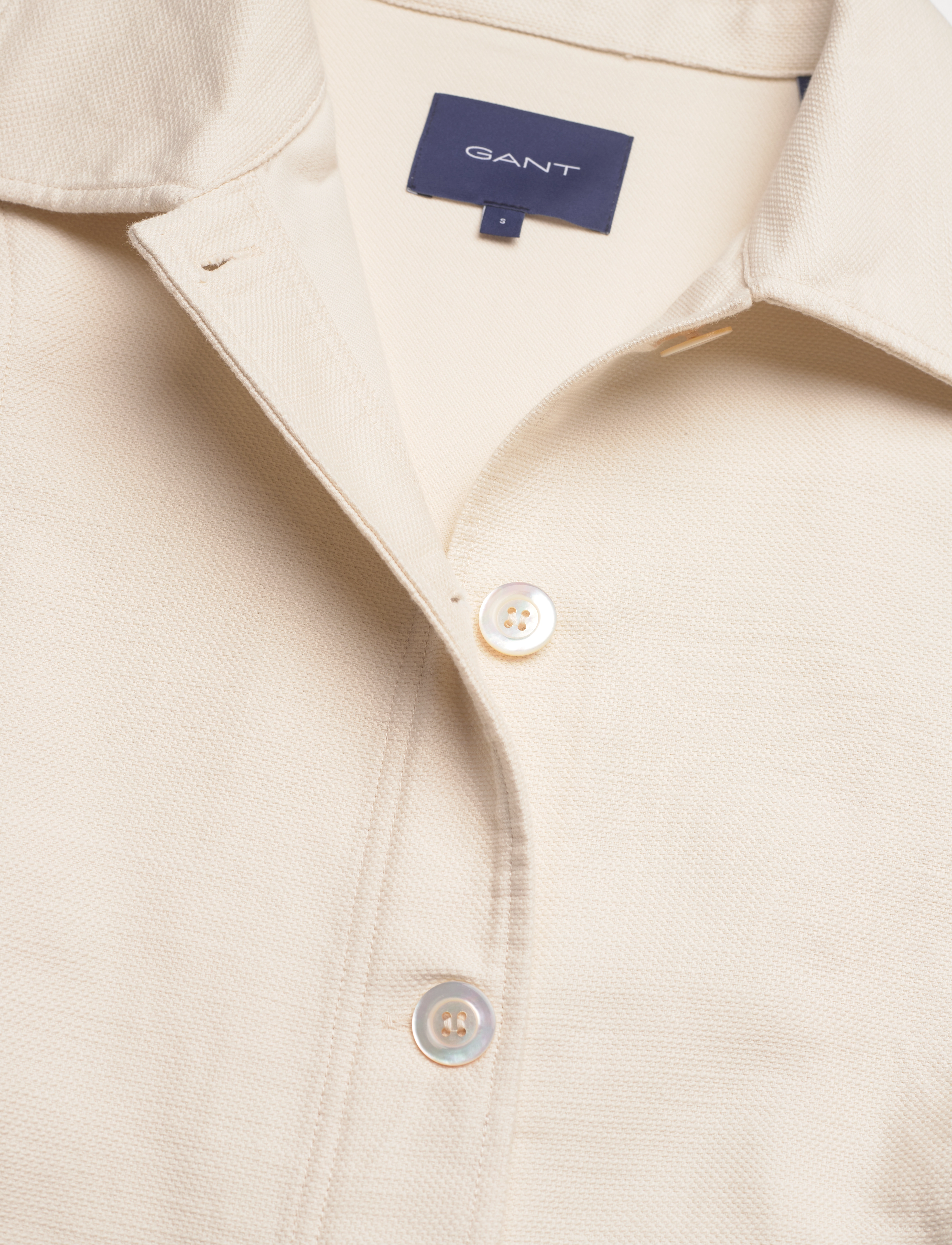 GANT - TEXTURED SHIRT JACKET - linen - 2