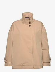 GANT - UNLINED COTTON JACKET - spring jackets - dark khaki - 0