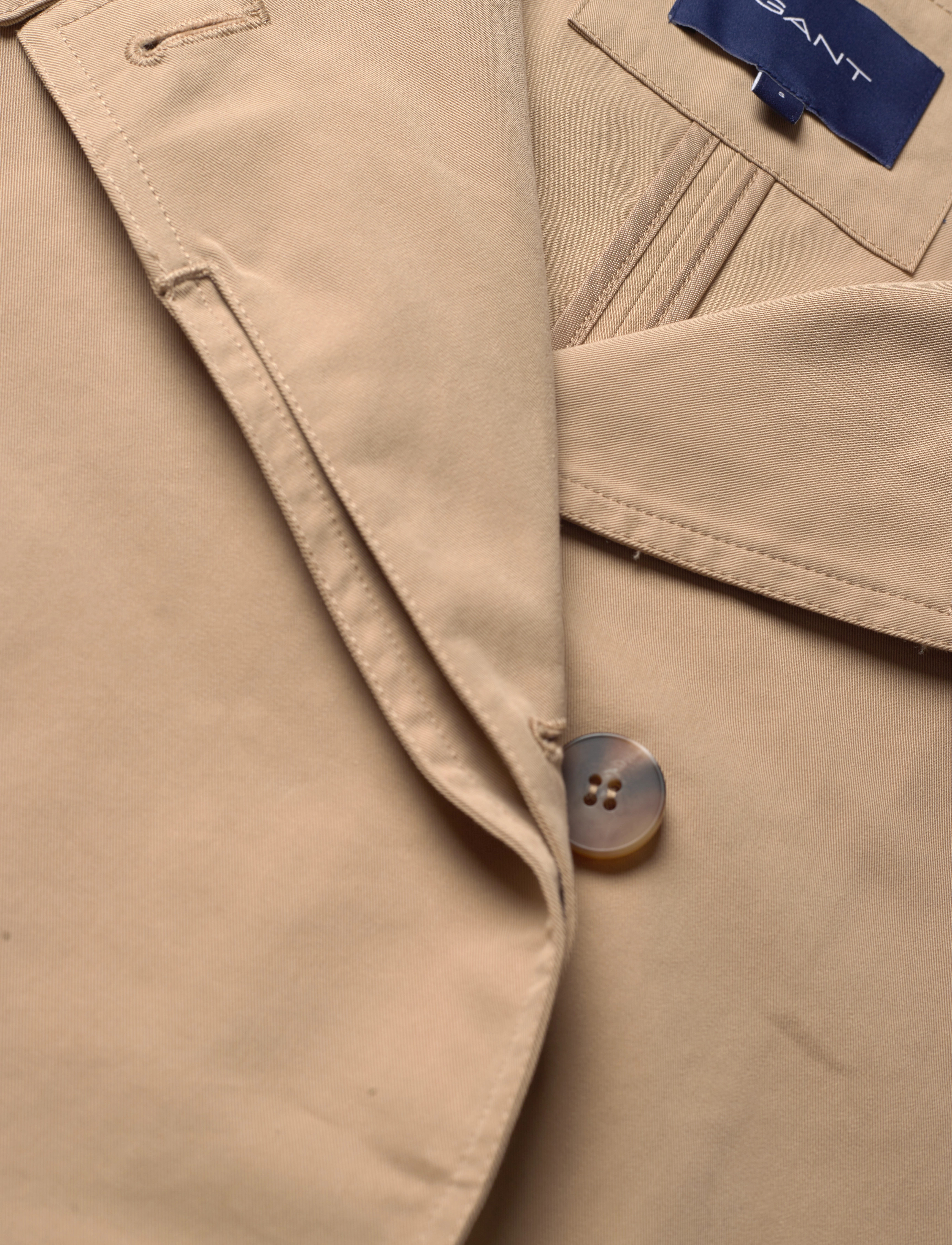 GANT - UNLINED COTTON JACKET - dark khaki - 2