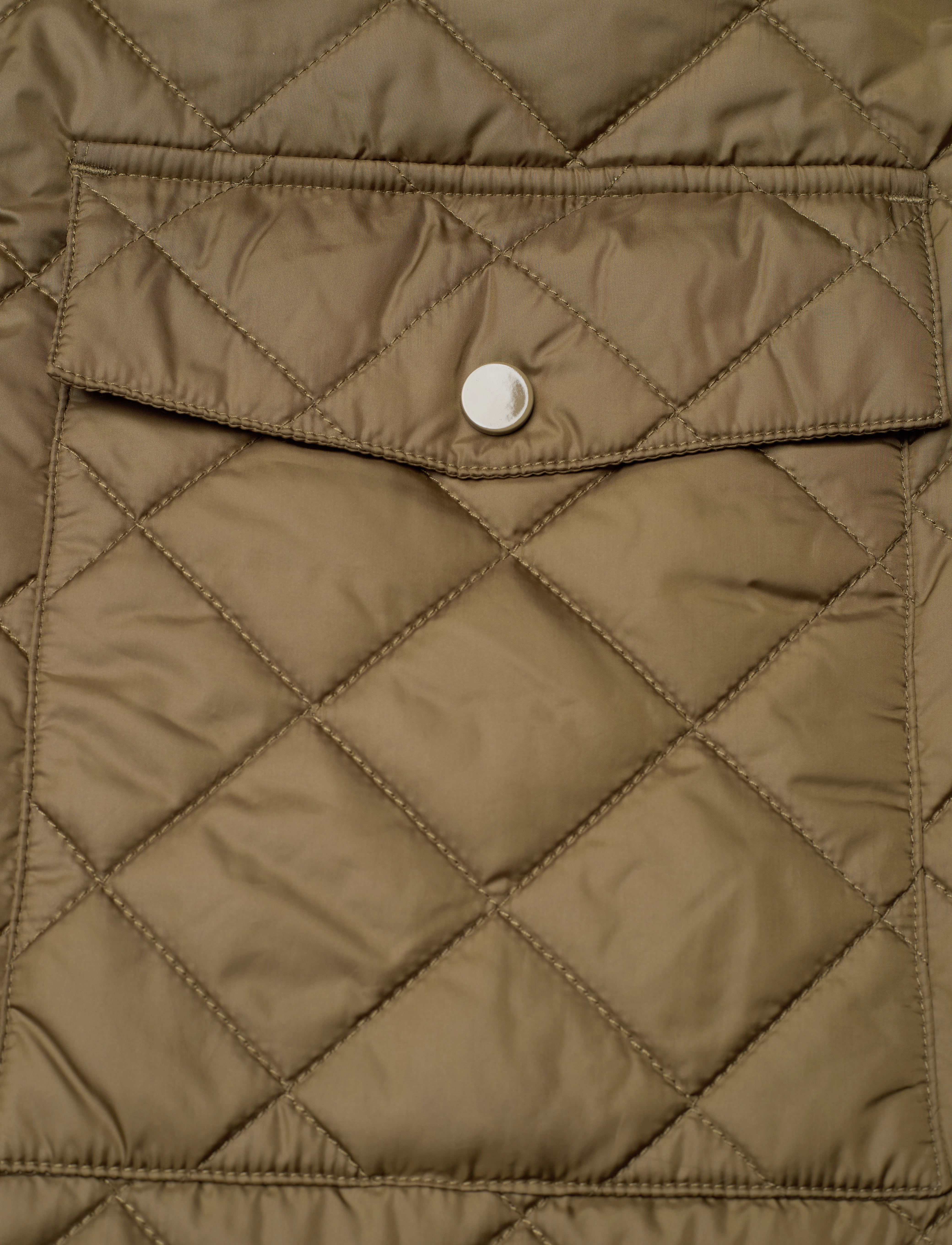 GANT - LONG QUILTED VEST - dark cactus - 3