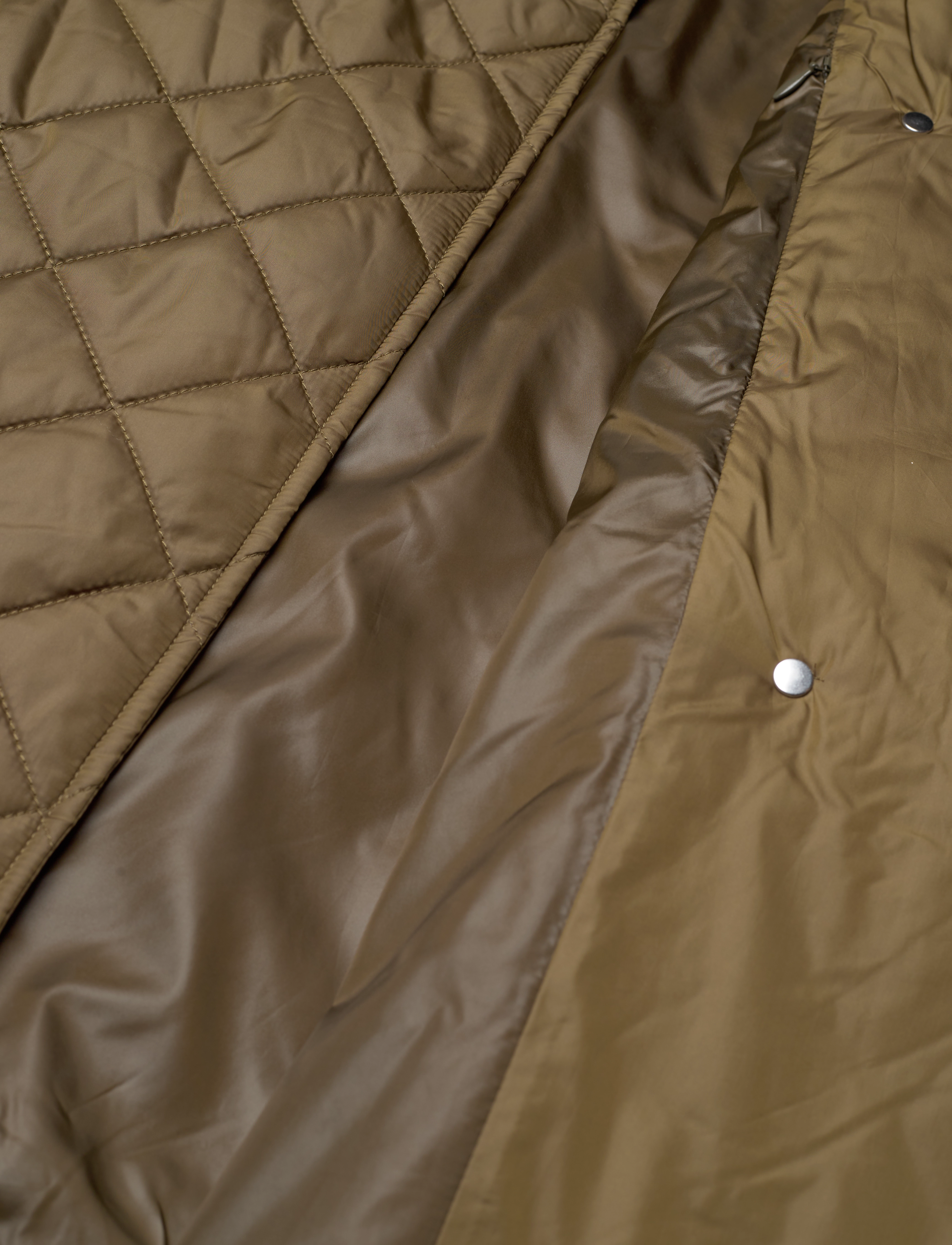 GANT - LONG QUILTED VEST - dark cactus - 4