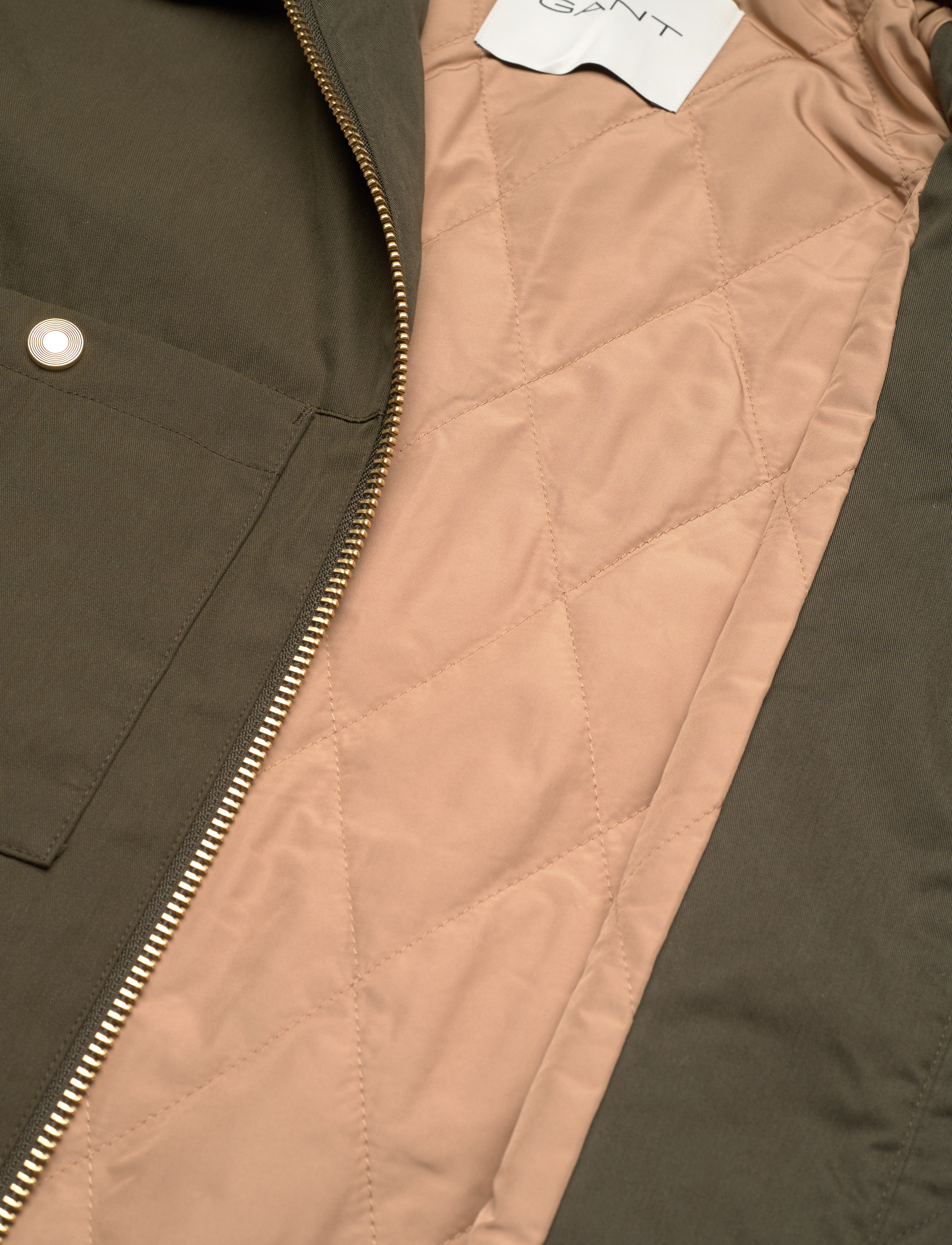 GANT - WAXED MID LENGTH JACKET - dark cactus - 4