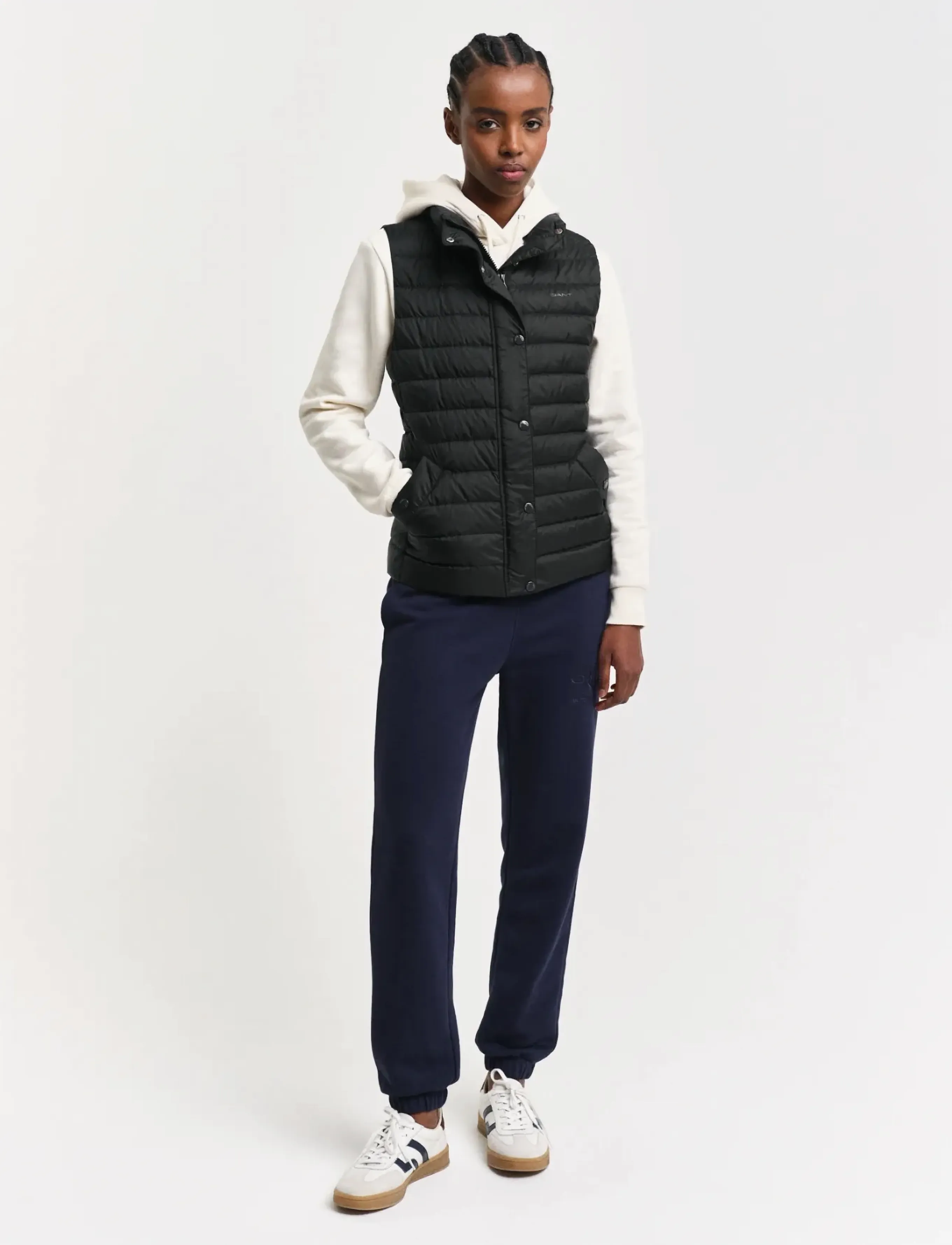 Gant - LIGHT DOWN VEST - frühlingsjacken - black - 4