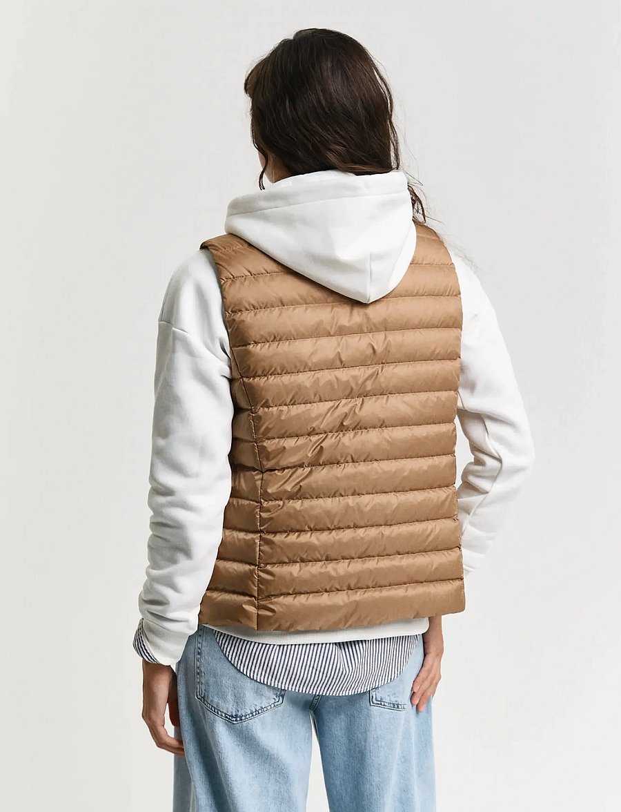 Gant - LIGHT DOWN VEST - steppwesten - warm khaki - 2