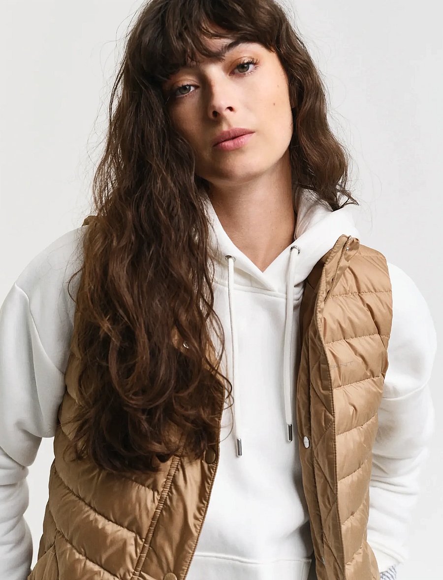 Gant - LIGHT DOWN VEST - steppwesten - warm khaki - 5