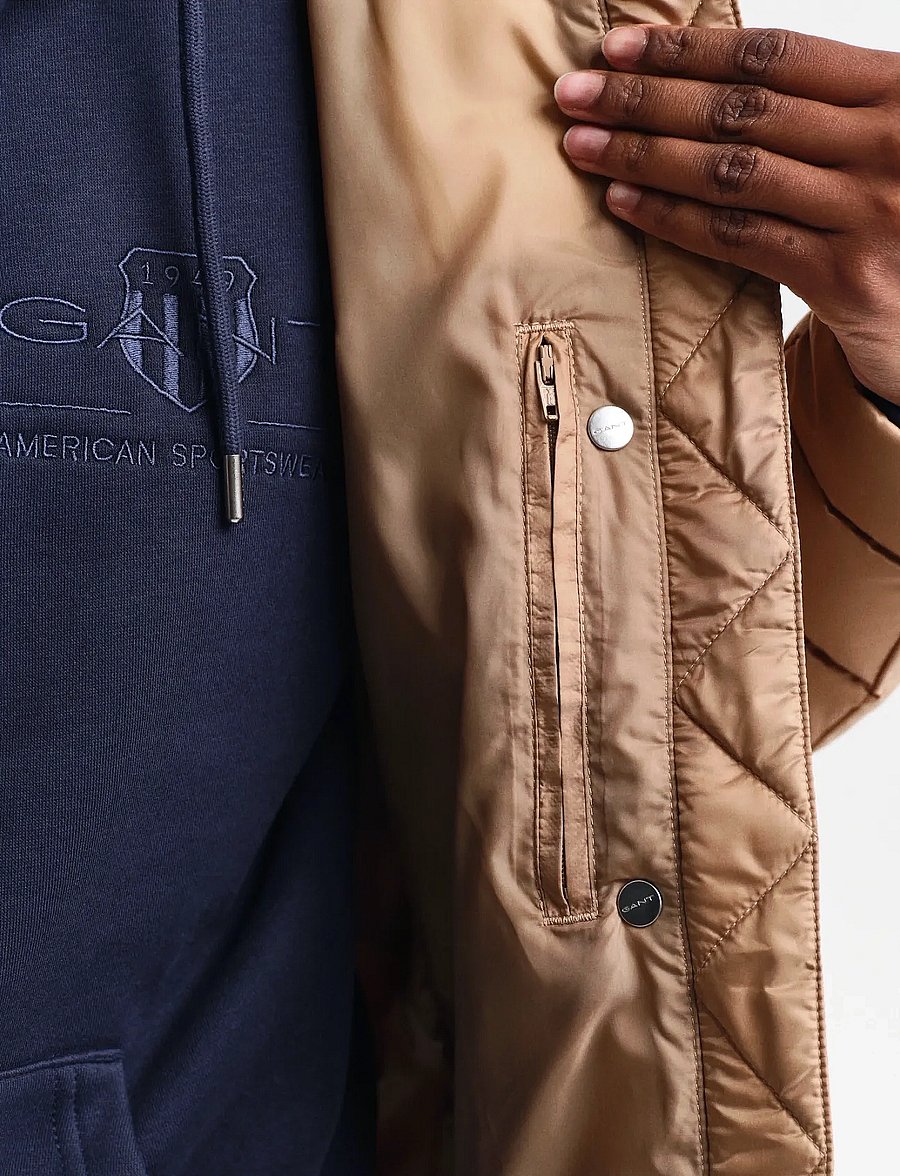 Gant - LIGHT DOWN JACKET - winterjacken - warm khaki - 4